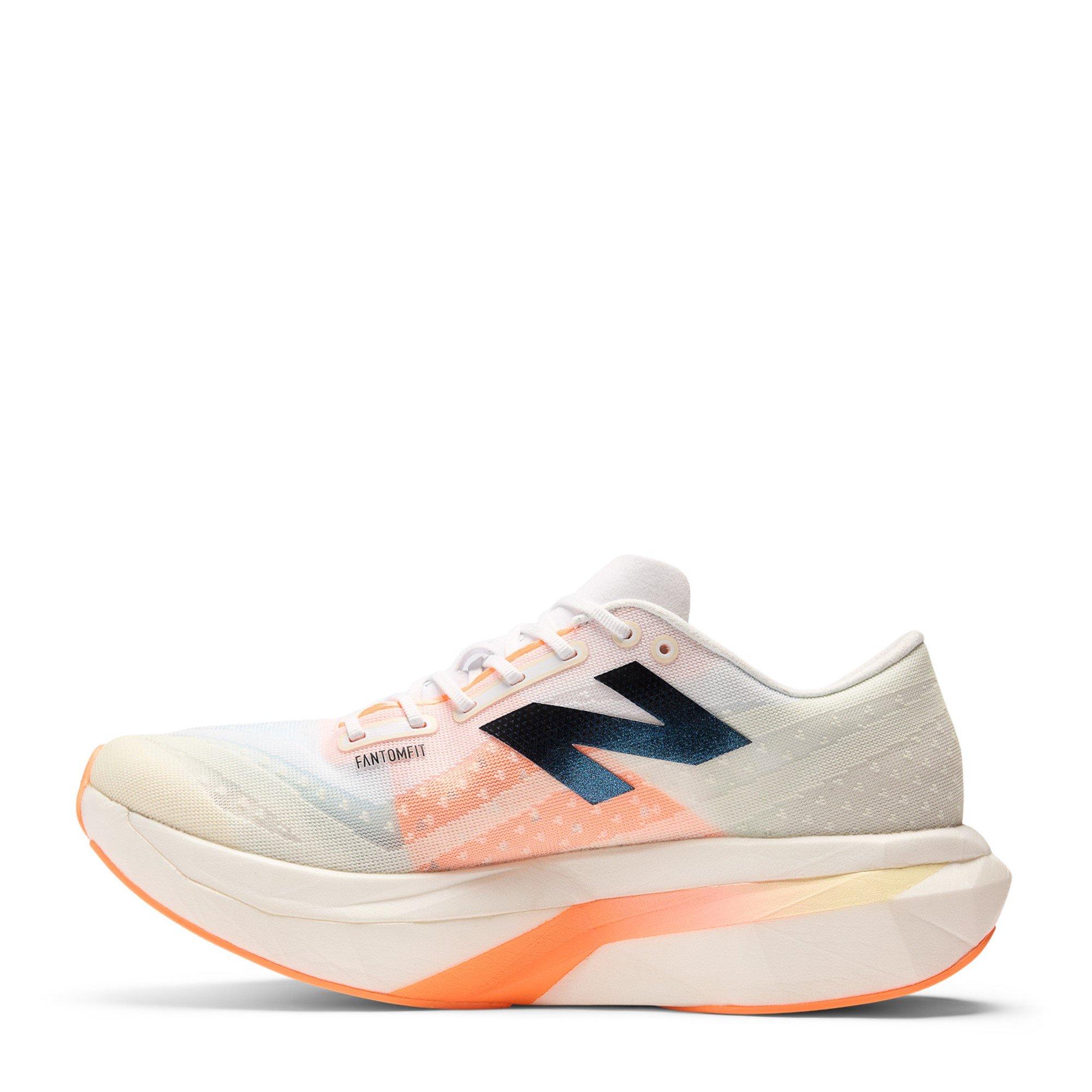 Branco/Laranja - New Balance - FuelCell SuperComp Elite v4 Running Shoes Mens - 2