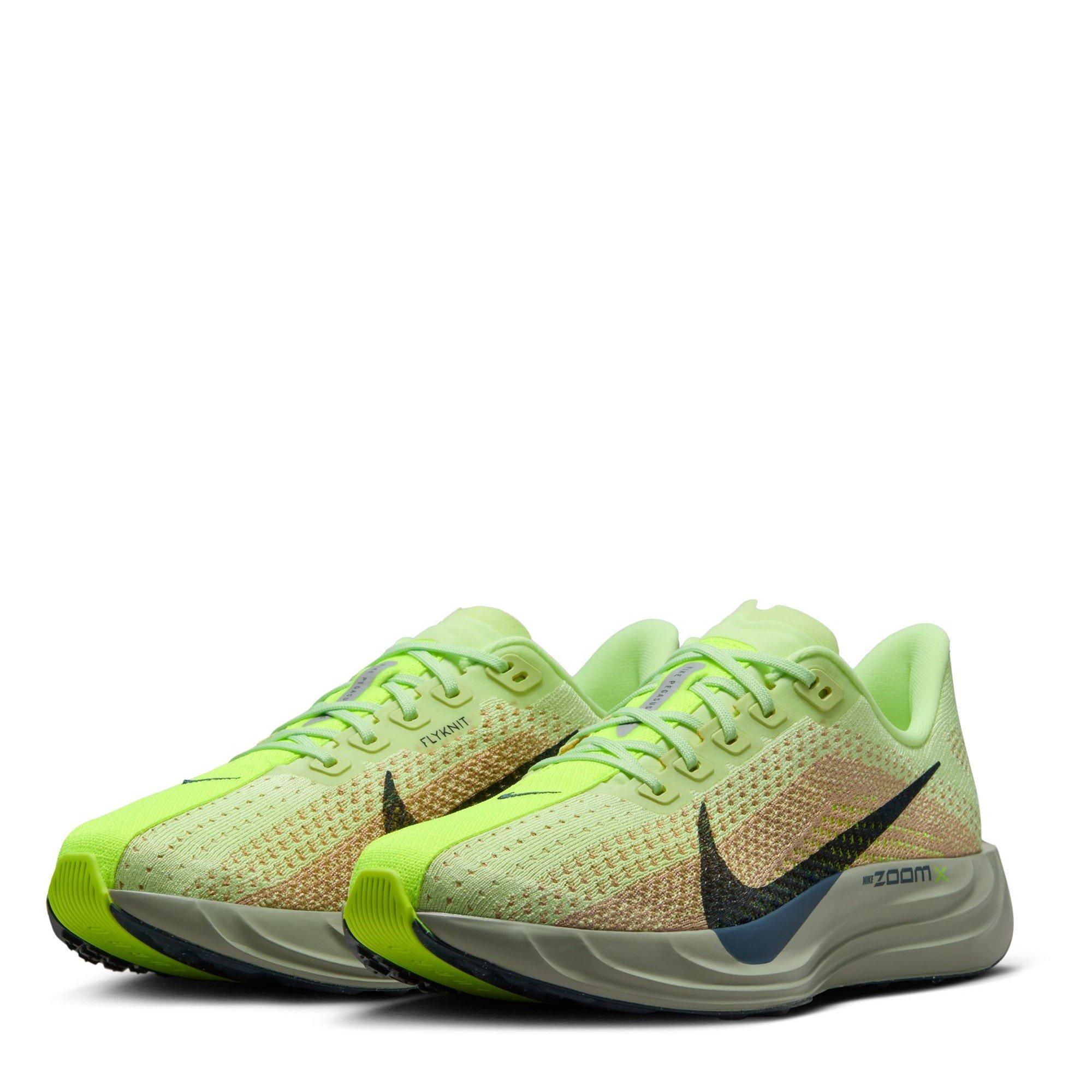 Volt/Navy - Nike - Pegasus Plus Womens Running Shoes - 4