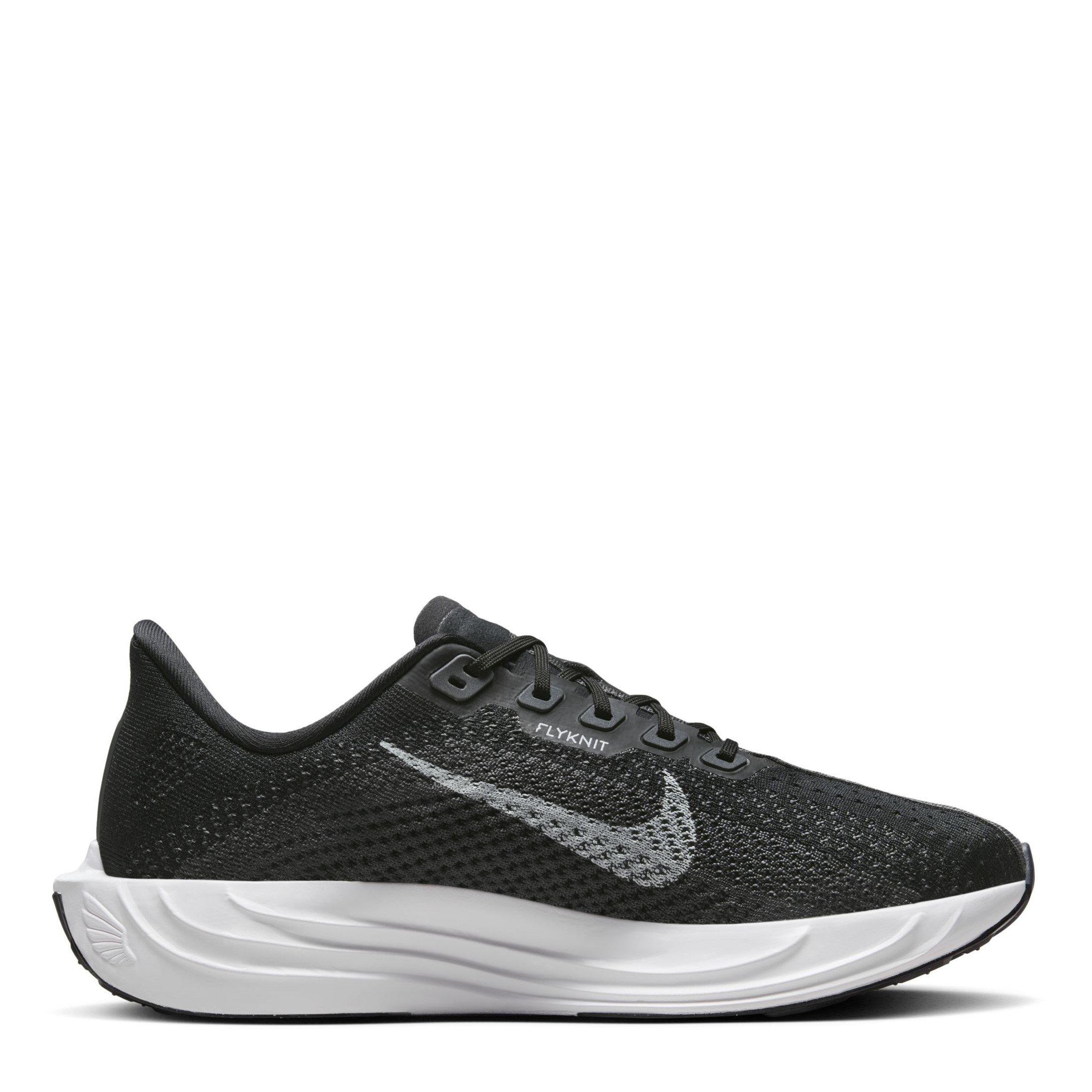 Nike Women's Pegasus Plus Running Shoes - Black/Plat - 5 (38.5)