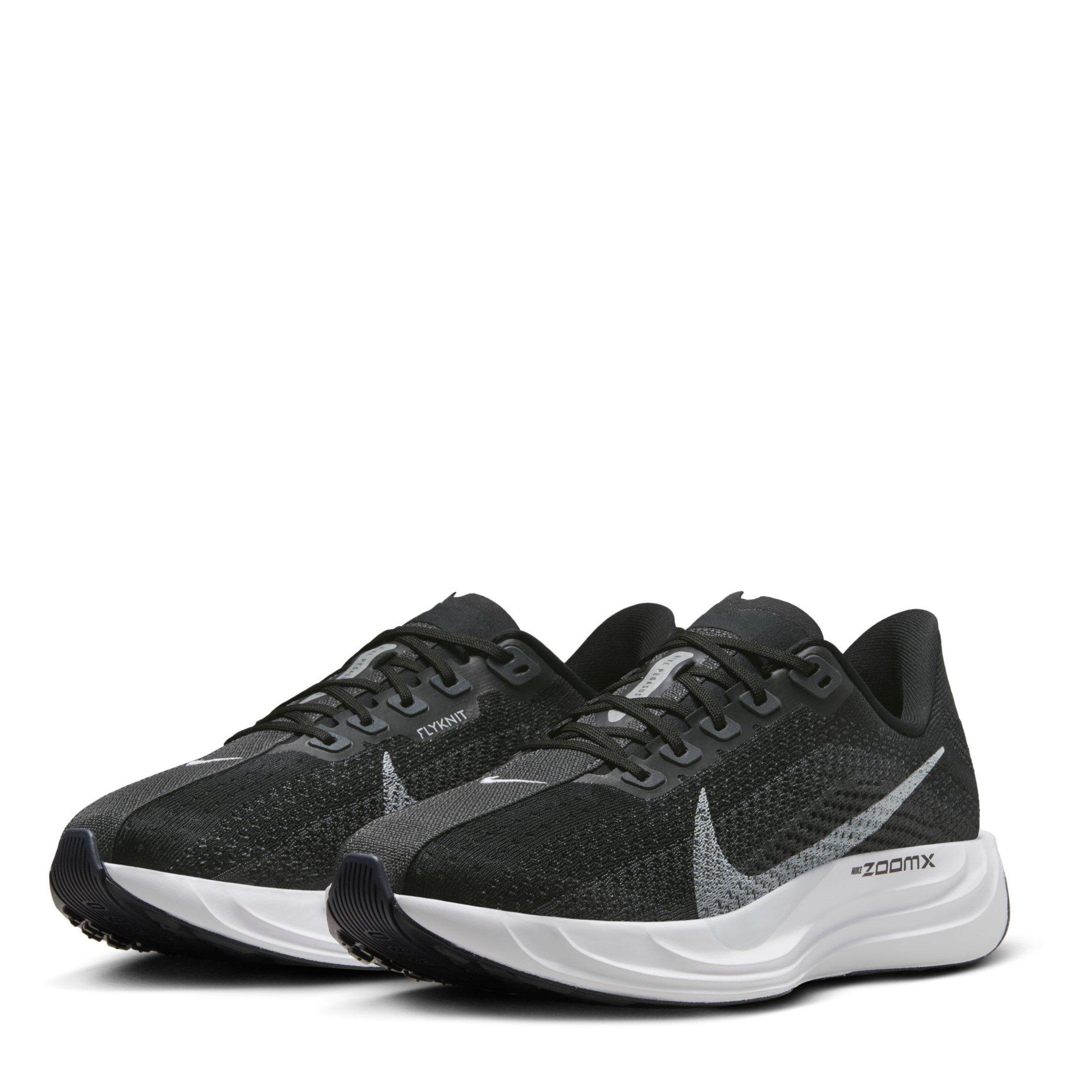 Black/Plat - Nike - Pegasus Plus Womens Running Shoes - 4