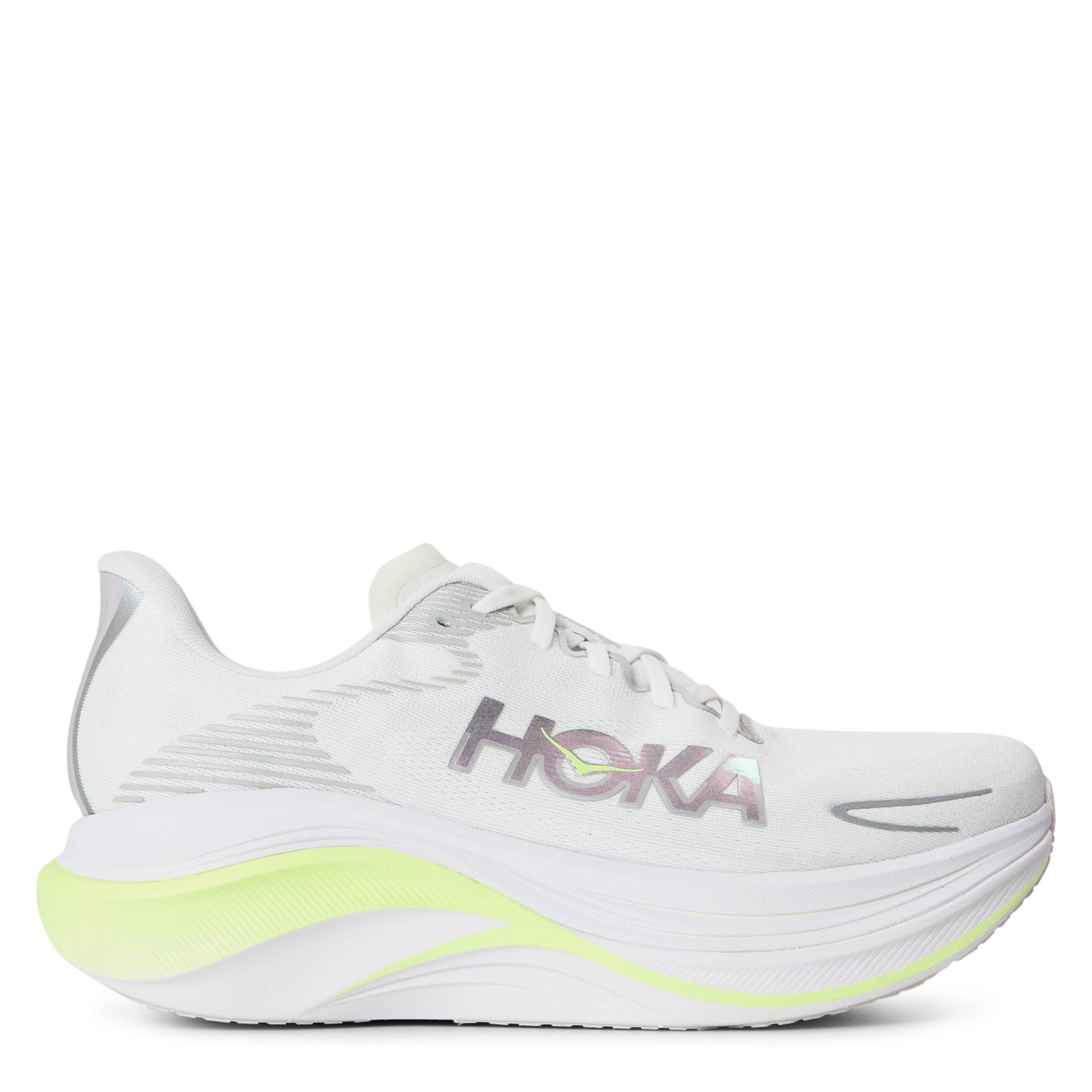 White/Neon - Hoka - Men's Everyday Neutral Road Running Shoes - 1