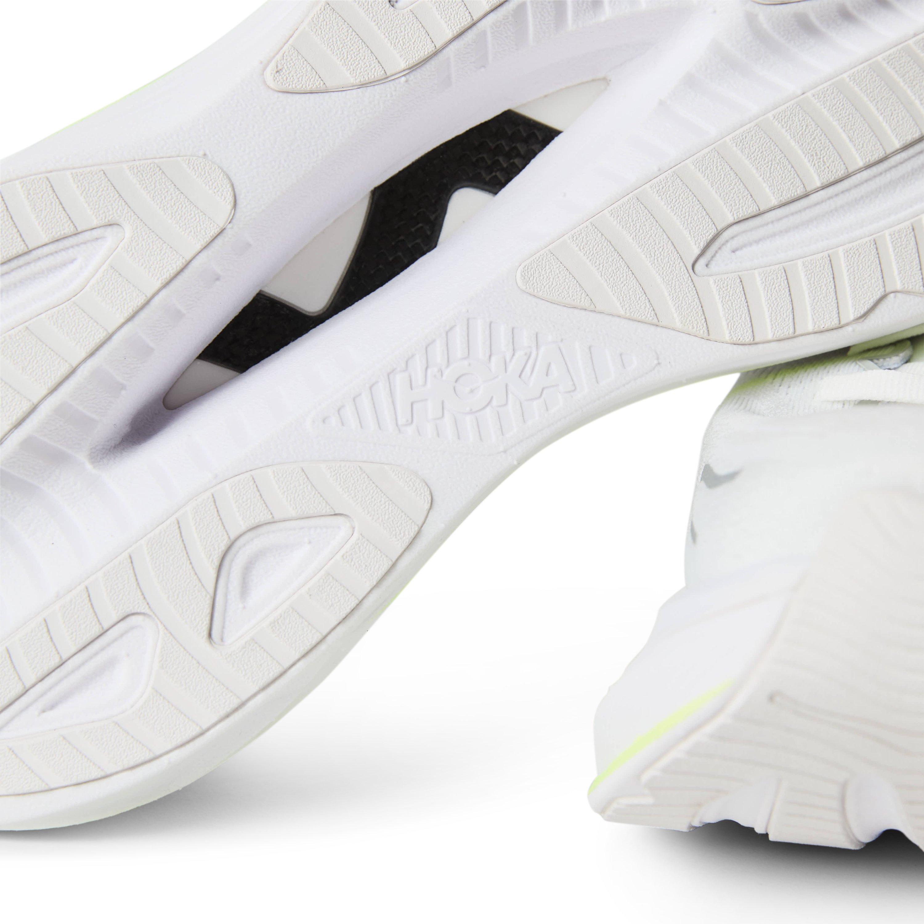 White/Neon - Hoka - Men's Everyday Neutral Road Running Shoes - 3
