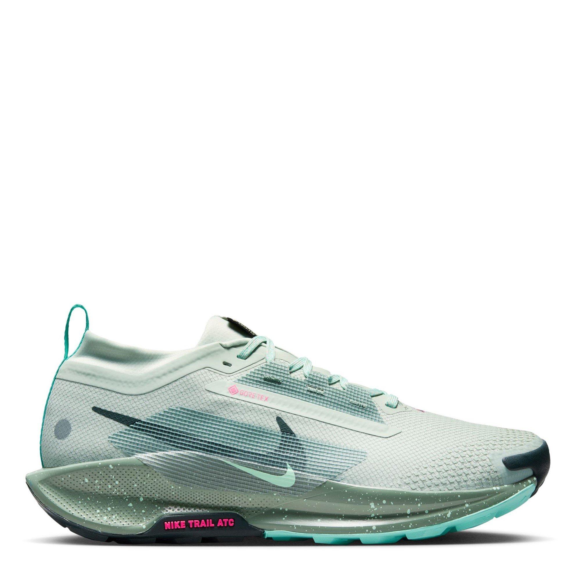 Nike Men's Pegasus Trail 5 Gore-Tex Running Shoes - Silver/Seaweed - 7 (41)