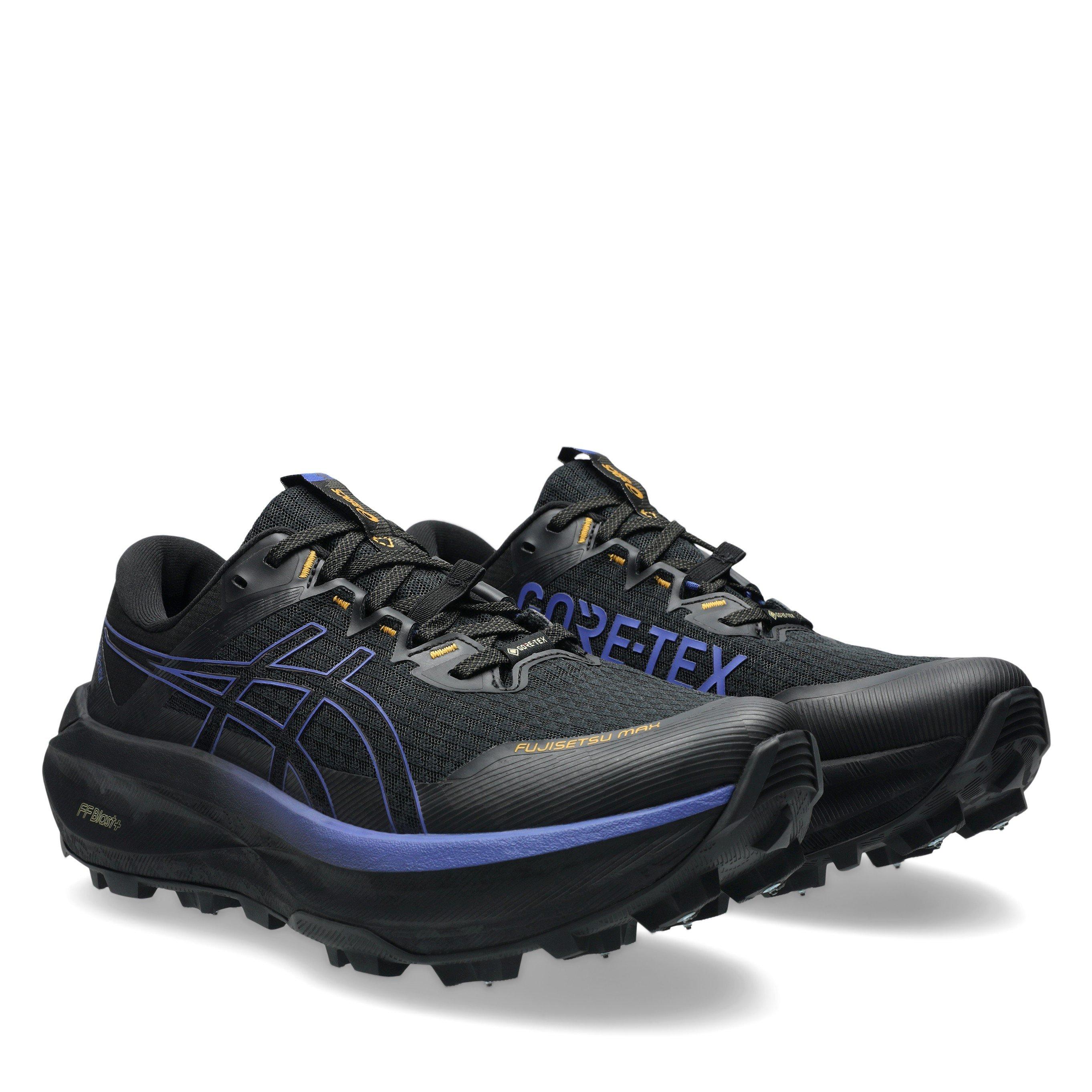 Black/Cobalt - Asics - Fujisetsu Max Gtx Trail Running Shoes Mens - 4
