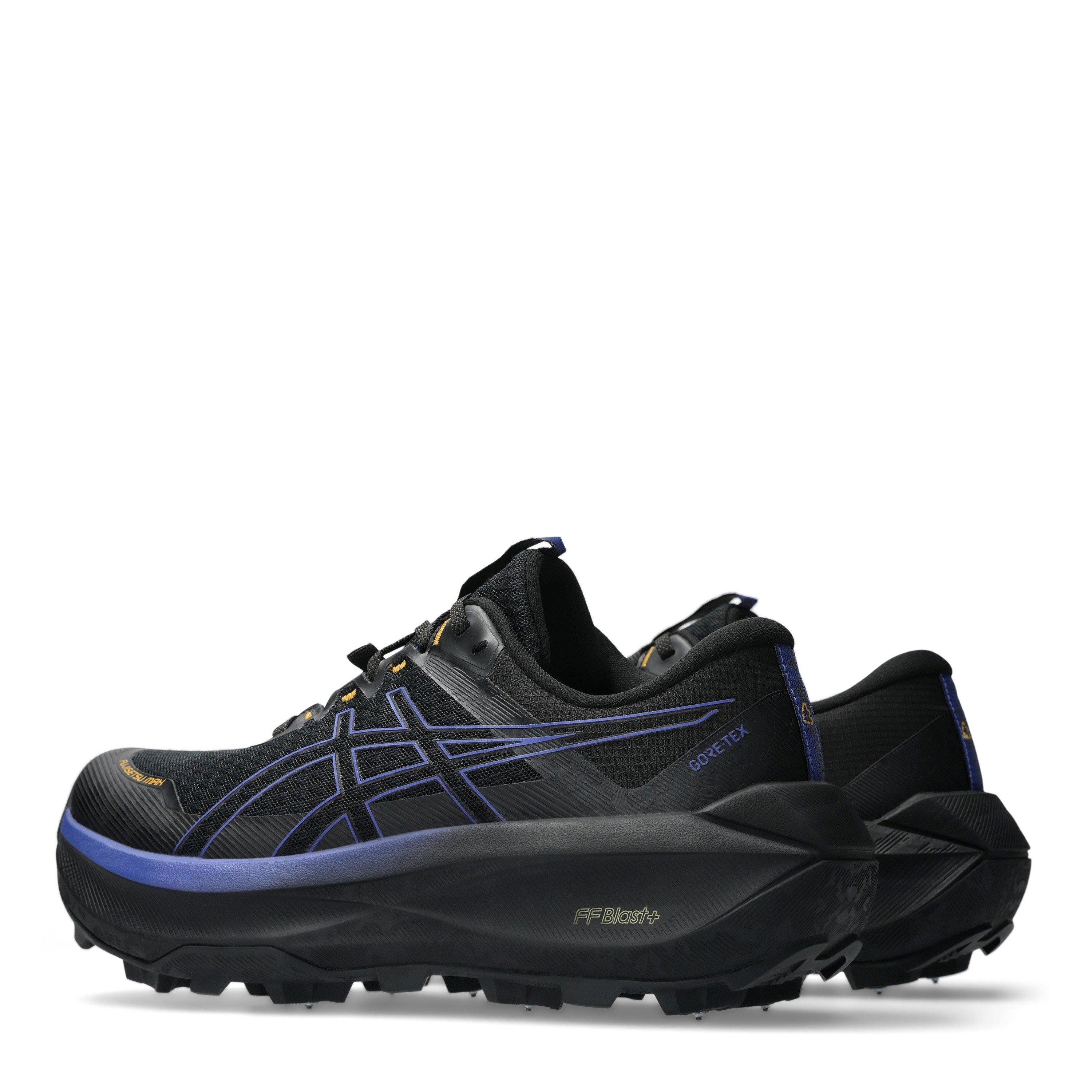 Black/Cobalt - Asics - Fujisetsu Max Gtx Trail Running Shoes Mens - 5