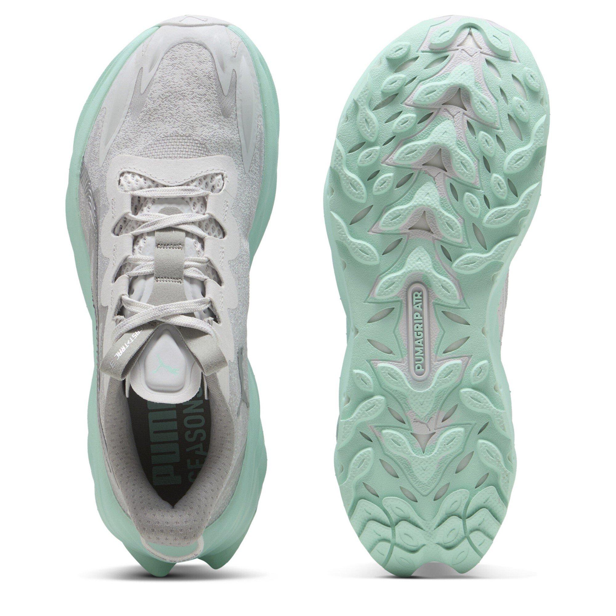 Gray-Mint - Puma - Puma Fast-Trac Nitro 3 Wns Trail Running Shoes Womens - 3