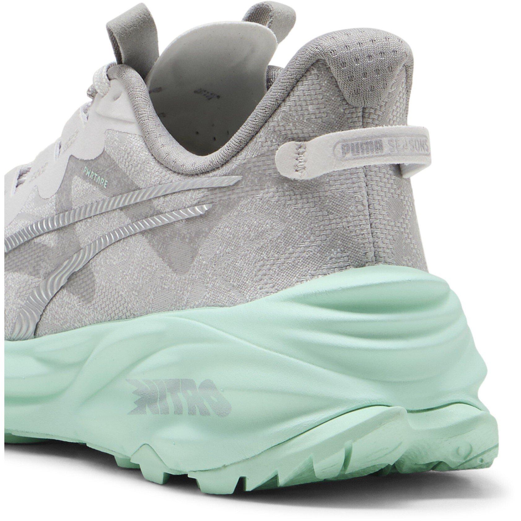 Gray-Mint - Puma - Puma Fast-Trac Nitro 3 Wns Trail Running Shoes Womens - 5