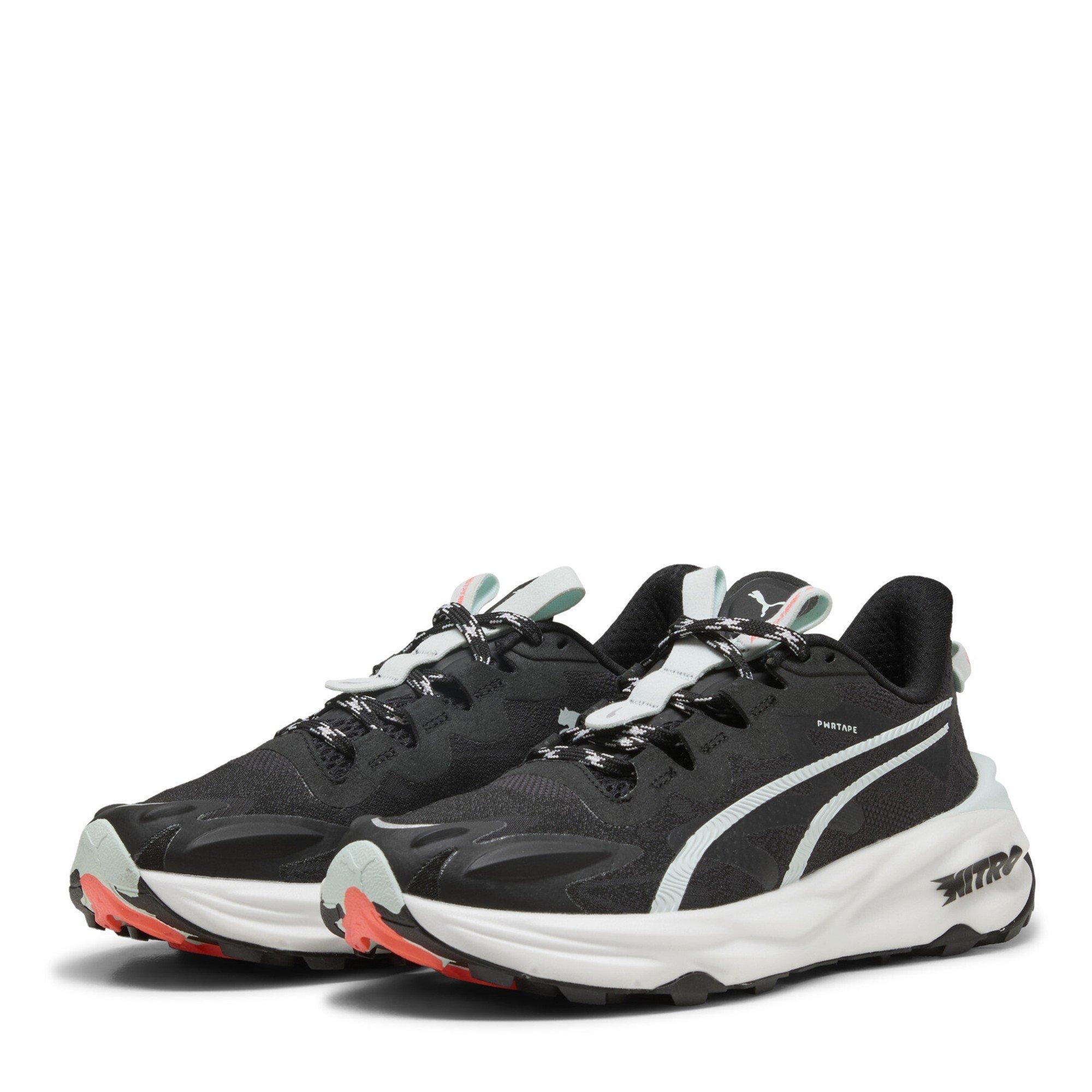 Black-Red - Puma - Puma Fast-Trac Nitro 3 Wns Trail Running Shoes Womens - 1