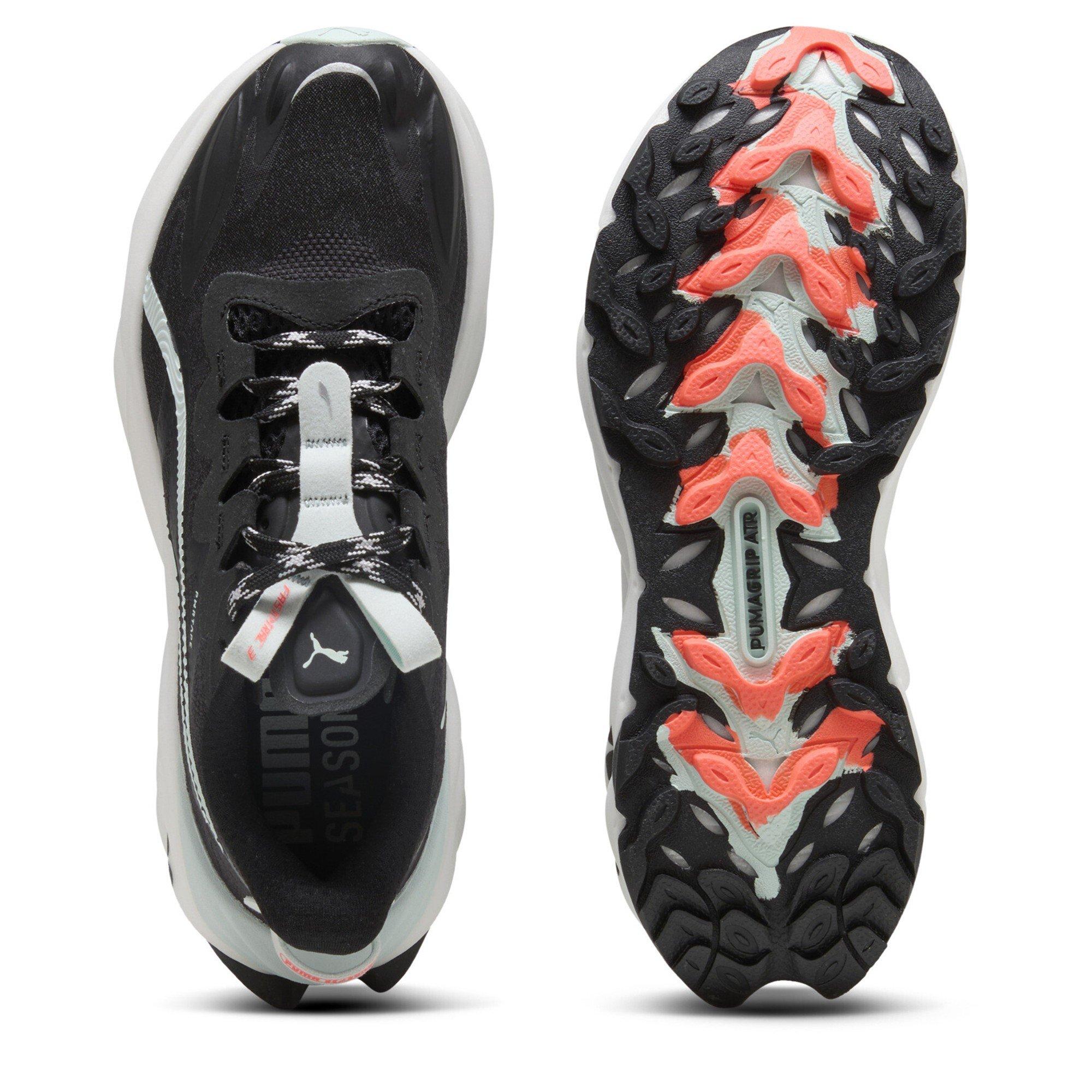 Black-Red - Puma - Puma Fast-Trac Nitro 3 Wns Trail Running Shoes Womens - 3