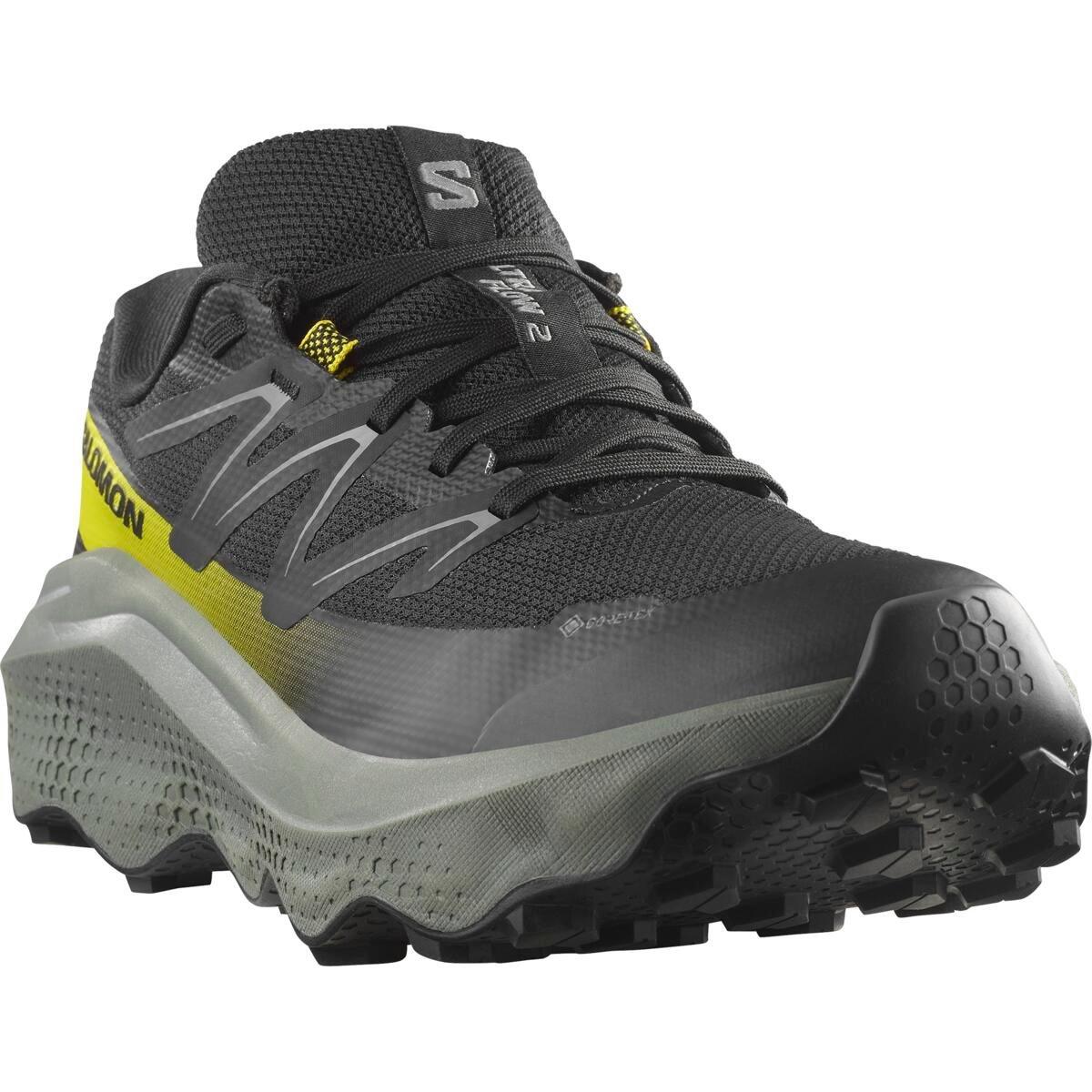 Black - Salomon - Shoes Ultra Flow 2 GTX Trail Running Mens - 2