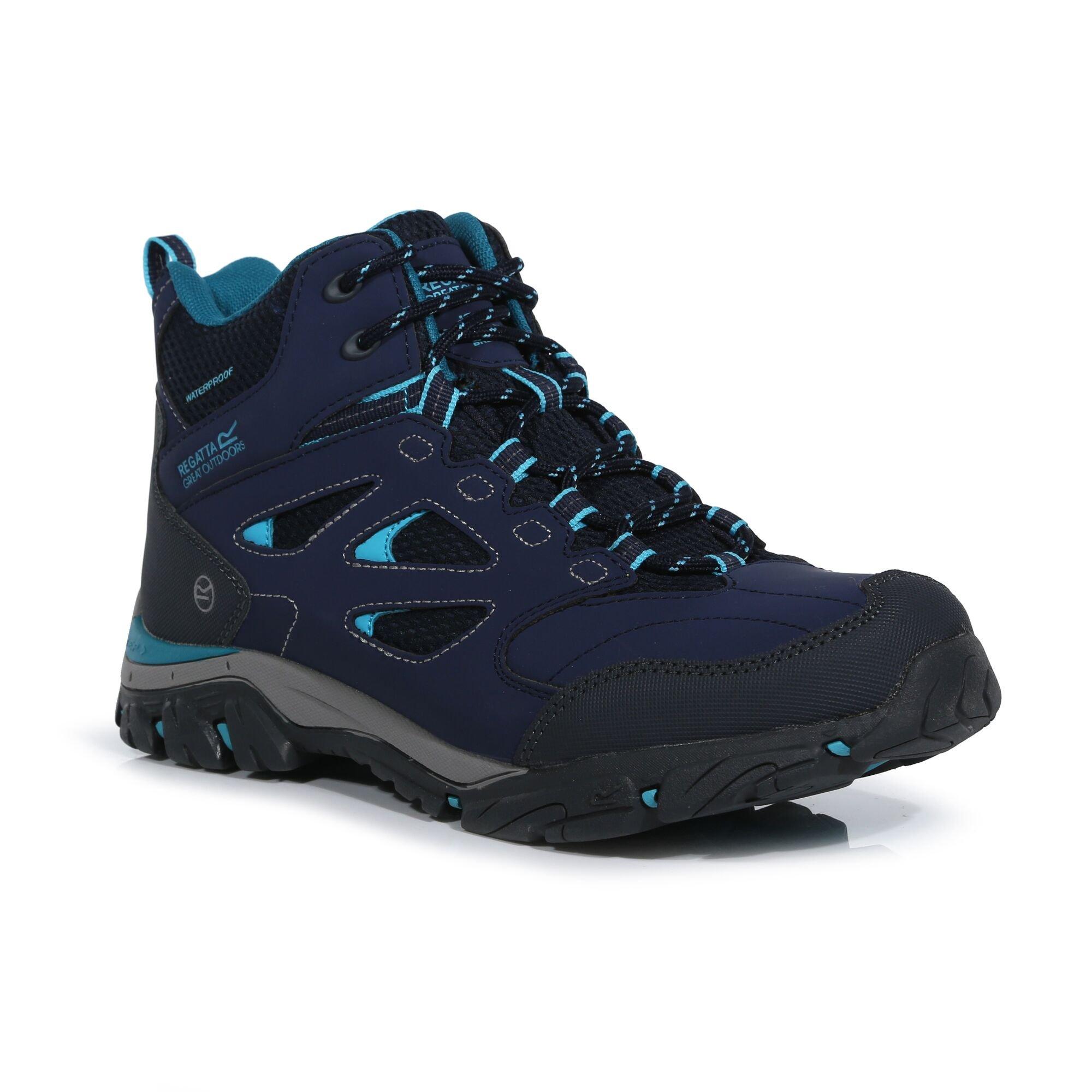 Navy/Azurebl - Regatta - Lady Holcombe IEP Mid Walking Boots - 2