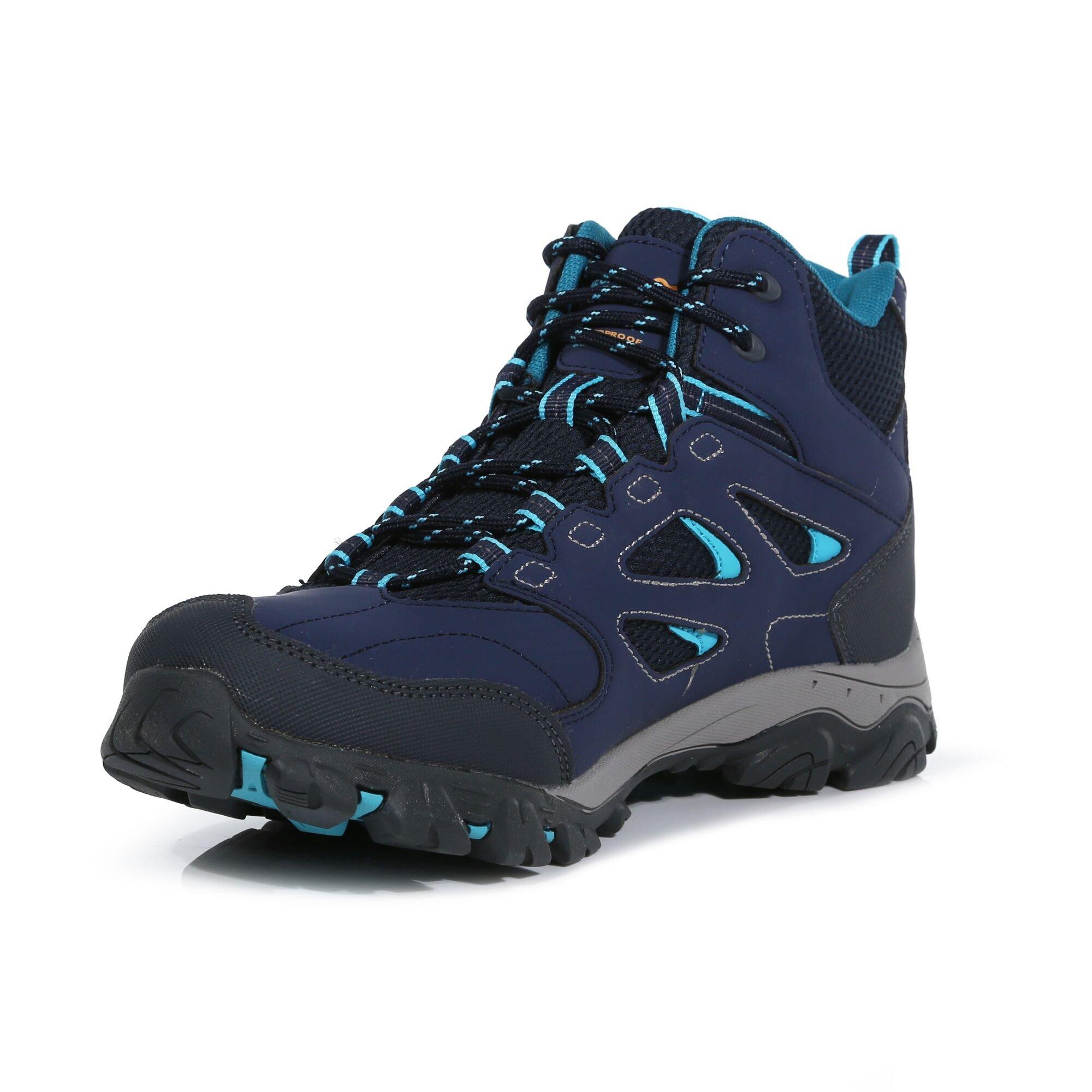 Navy/Azurebl - Regatta - Lady Holcombe IEP Mid Walking Boots - 3