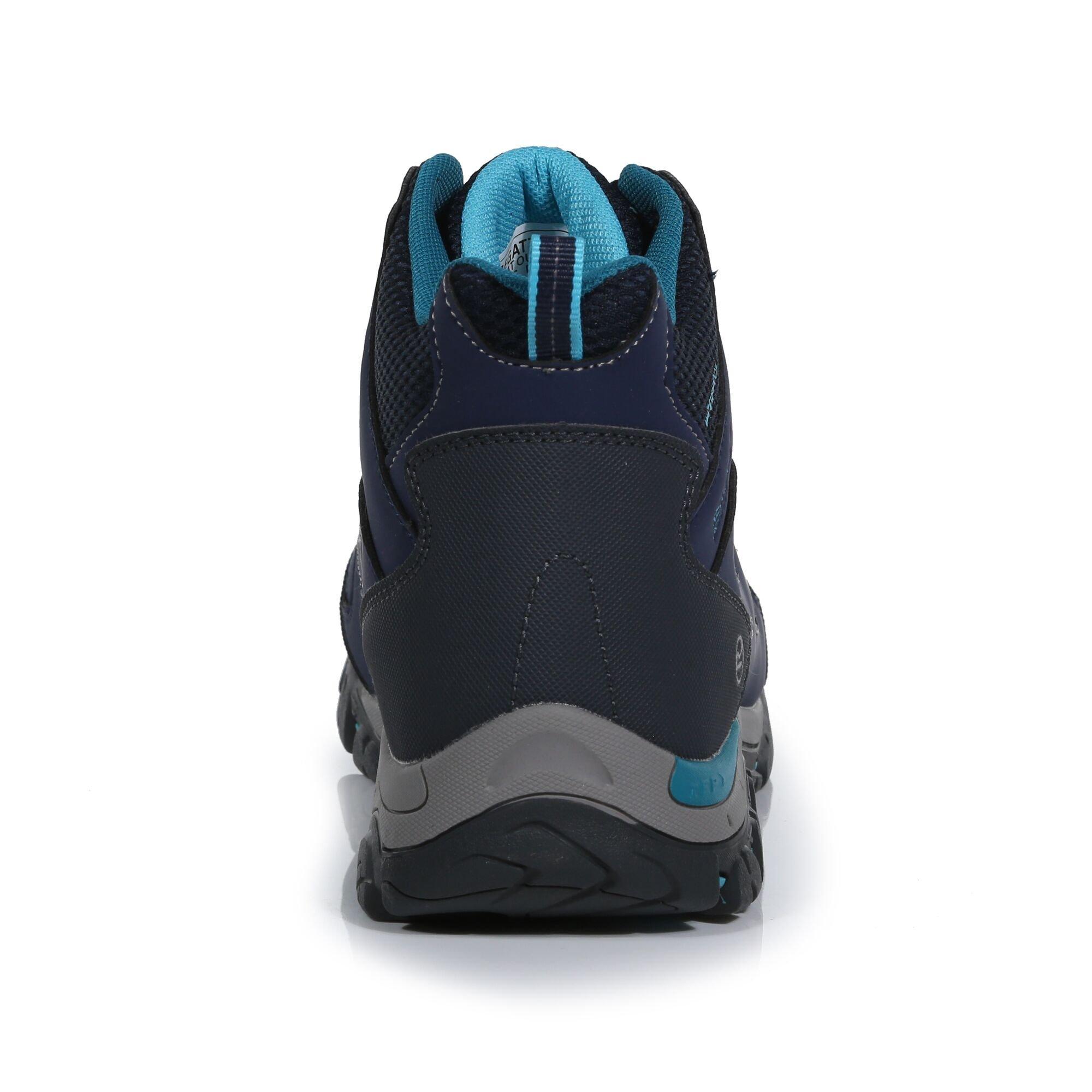 Navy/Azurebl - Regatta - Lady Holcombe IEP Mid Walking Boots - 4