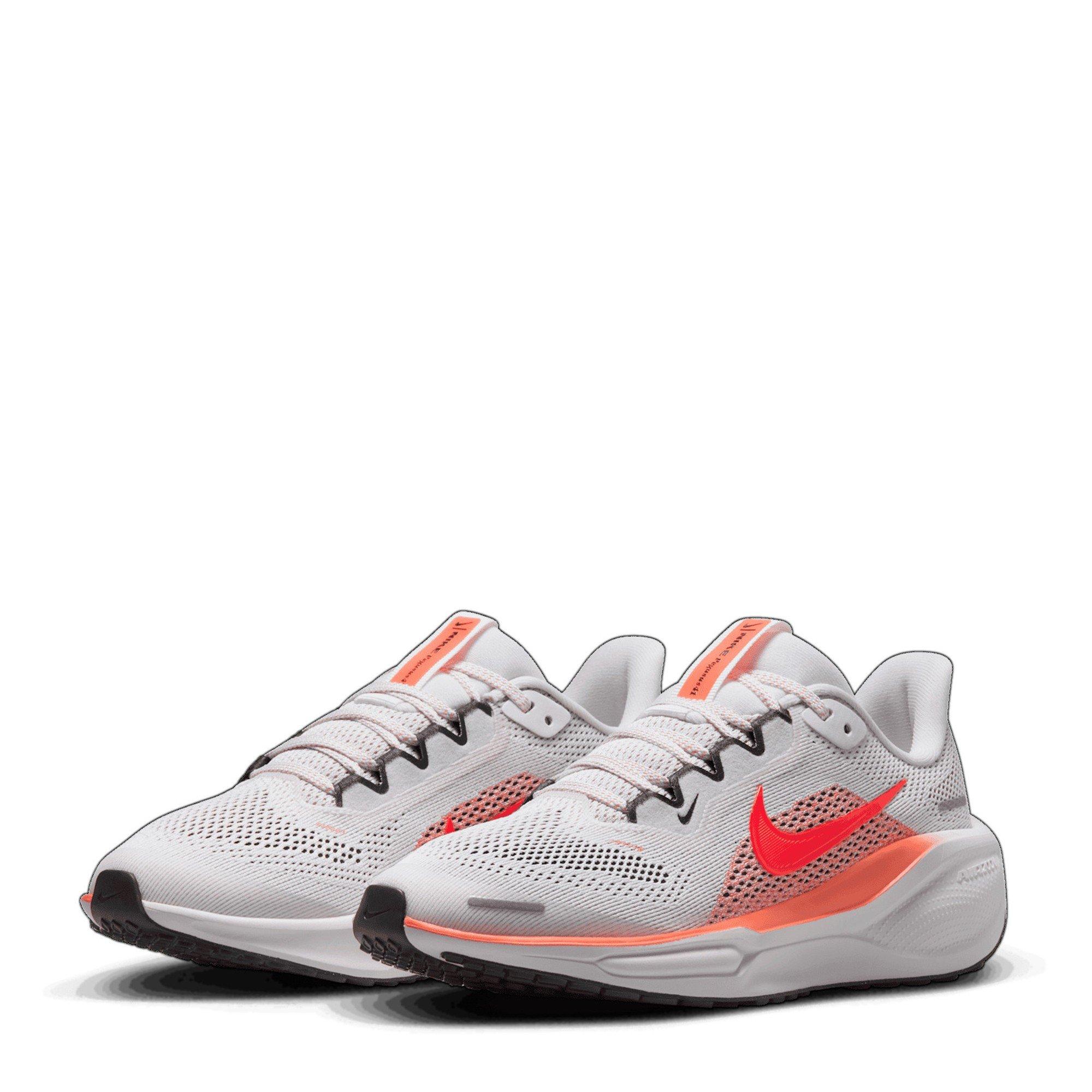 Hvid/Rød - Nike - Pegasus 41 Junior Running Shoes - 4
