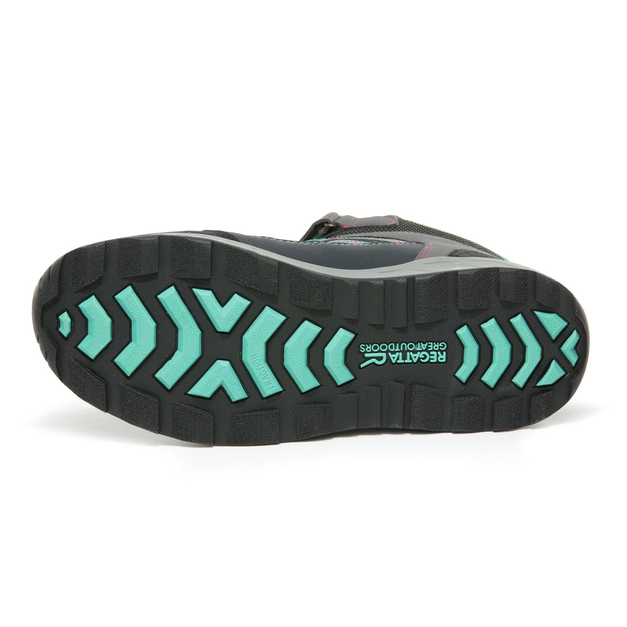 Granit/Duchs - Regatta - Samaris Junior Velcro Mid Walking Boots - 6