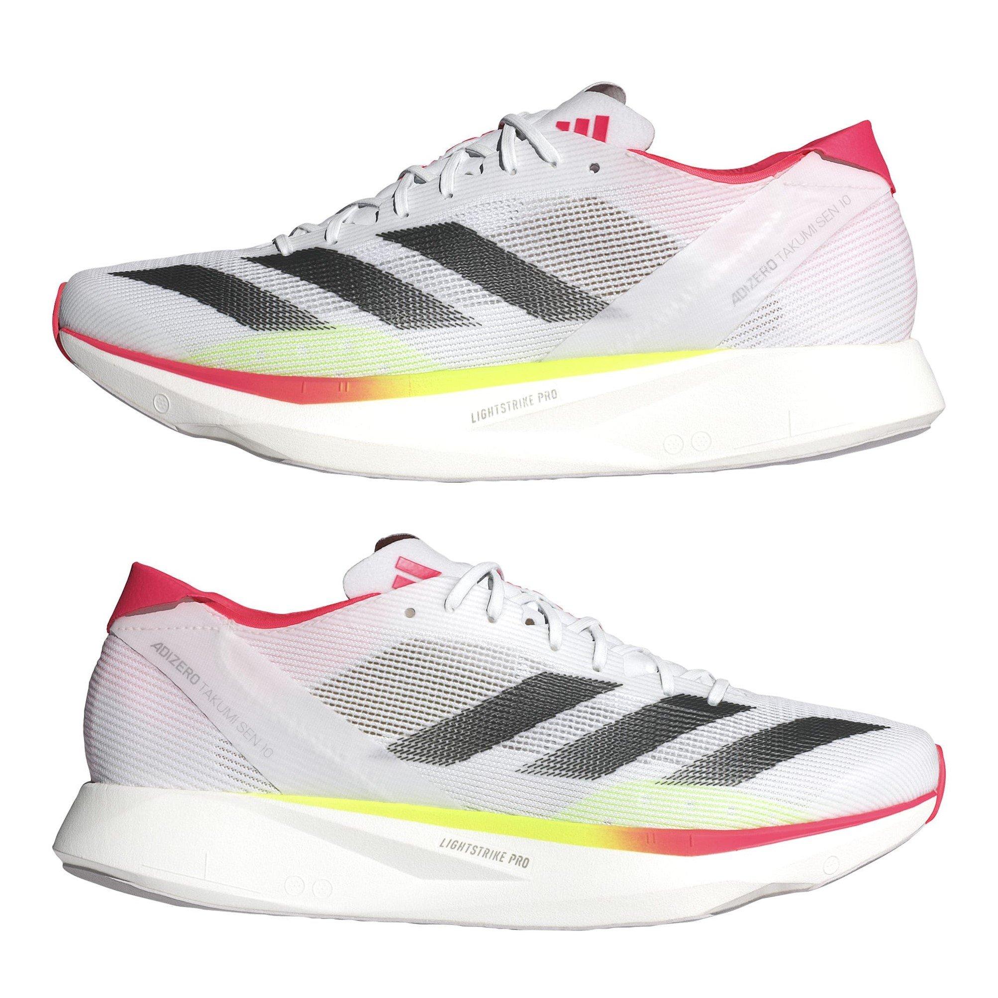 FTWWHT/CBLACK/L - adidas - Adizero Takumi Sen 10 Road Running Shoes Mens - 9