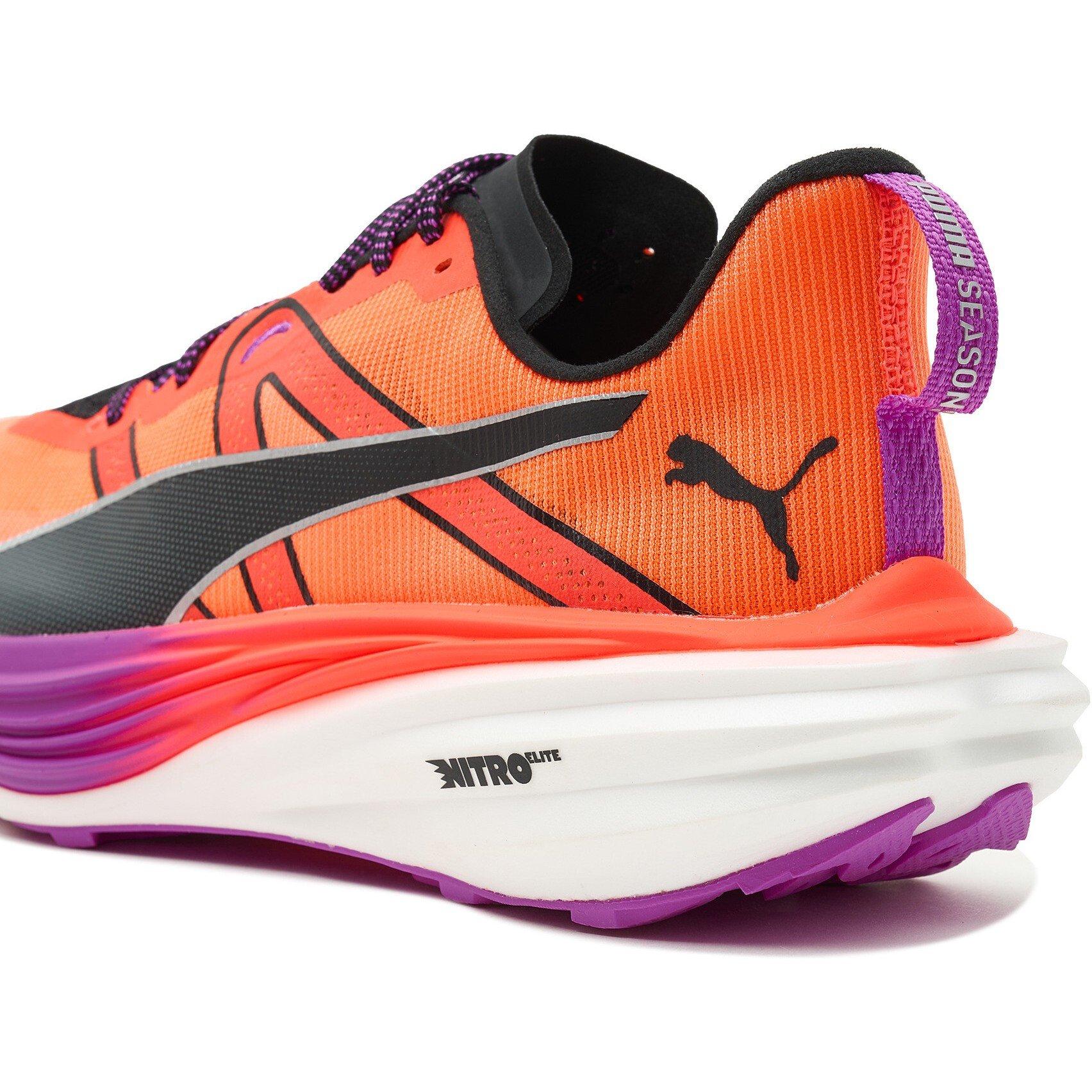 Glowing Red-P - Puma - Men's Deviate Nitro Elite Trail Off-Road Running Shoes - 5