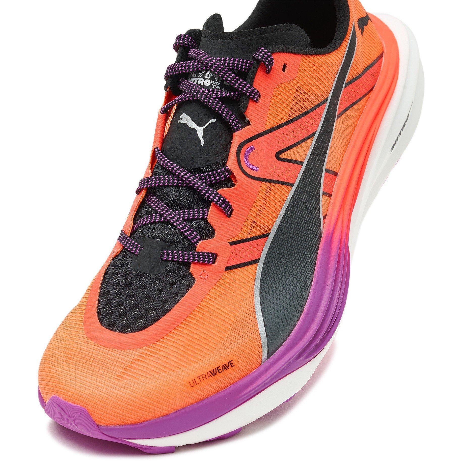 Glowing Red-P - Puma - Men's Deviate Nitro Elite Trail Off-Road Running Shoes - 6