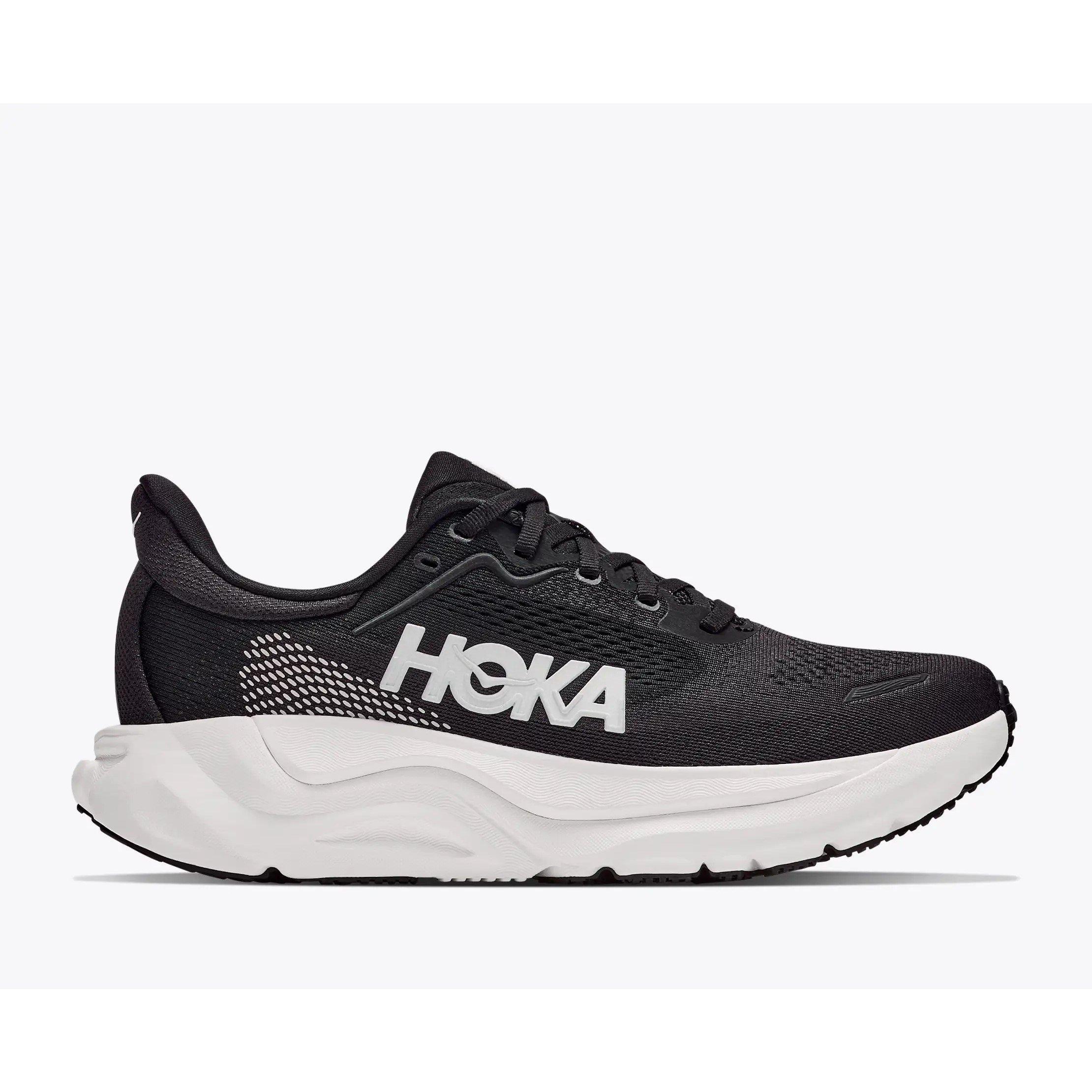 Hoka Men's Arahi 9 Everyday Road Running Shoes - Black/White - 8.5 (42.5)