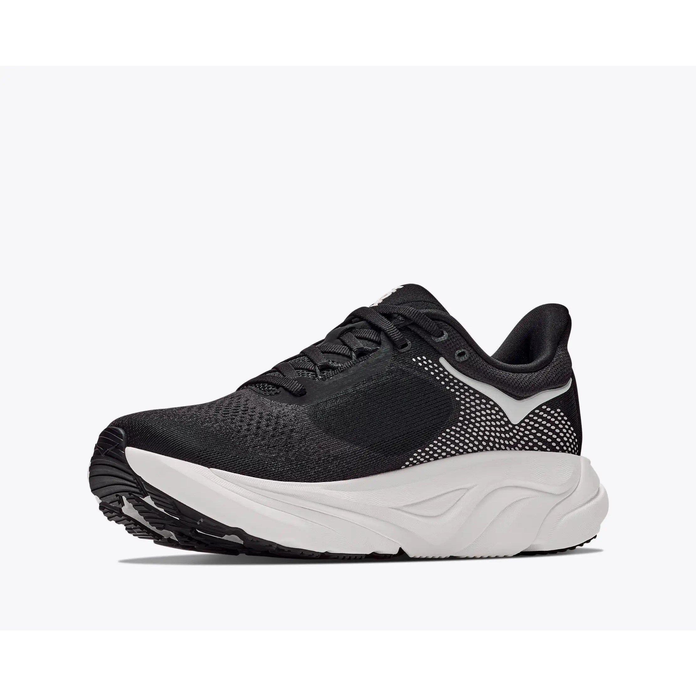 Black/White - Hoka - Men's Arahi 9 Everyday Road Running Shoes - 3