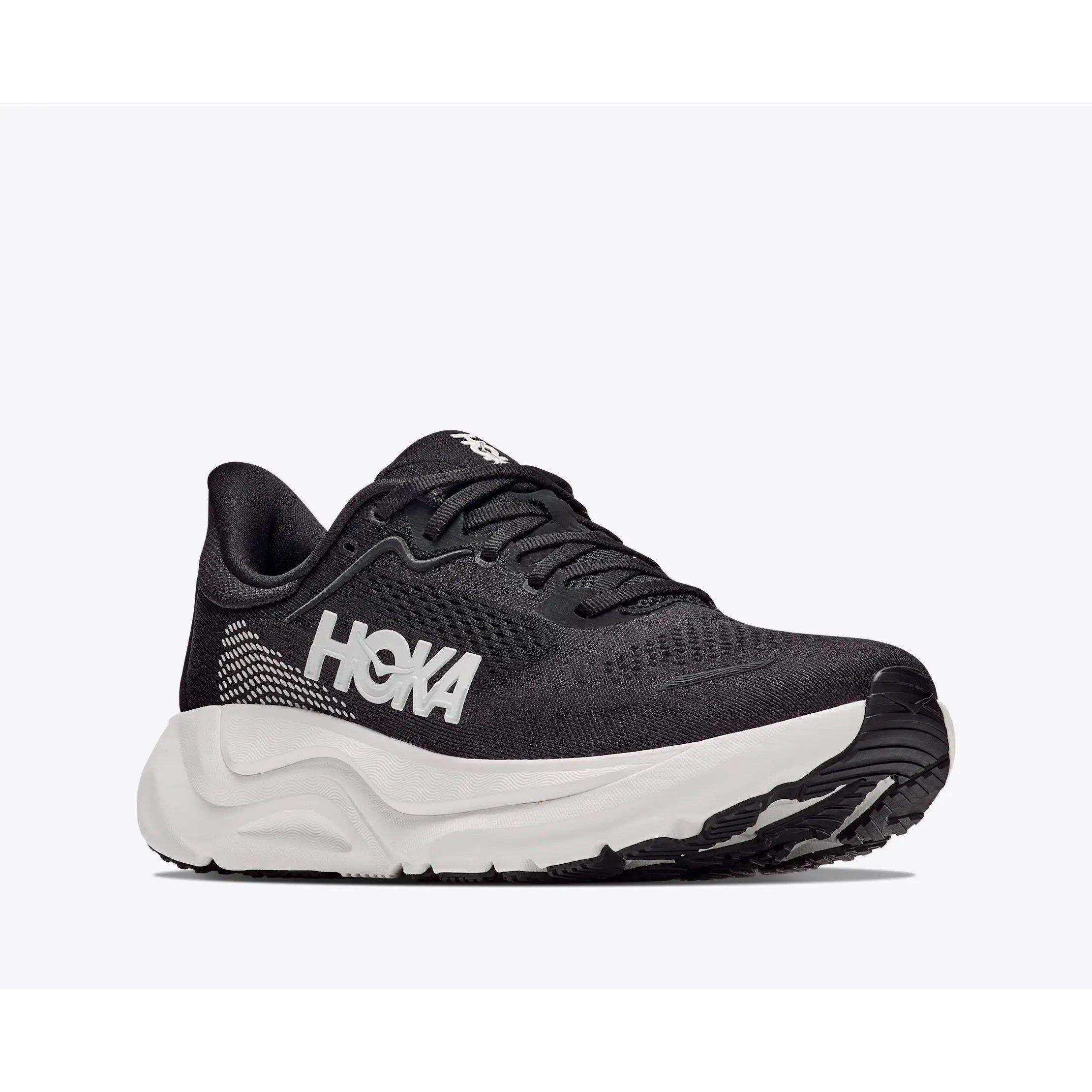 Black/White - Hoka - Men's Arahi 9 Everyday Road Running Shoes - 6