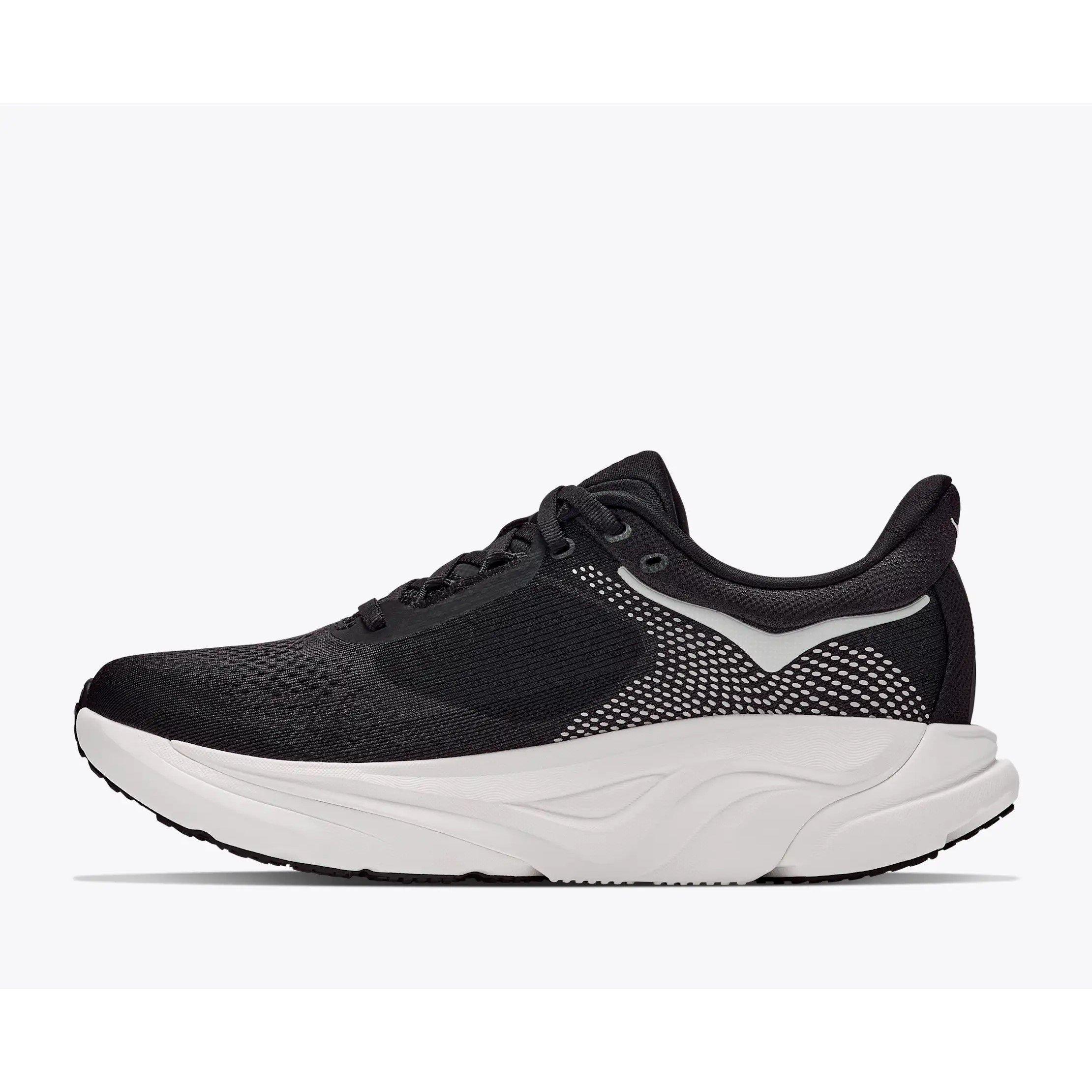 Black/White - Hoka - Men's Arahi 9 Everyday Road Running Shoes - 8