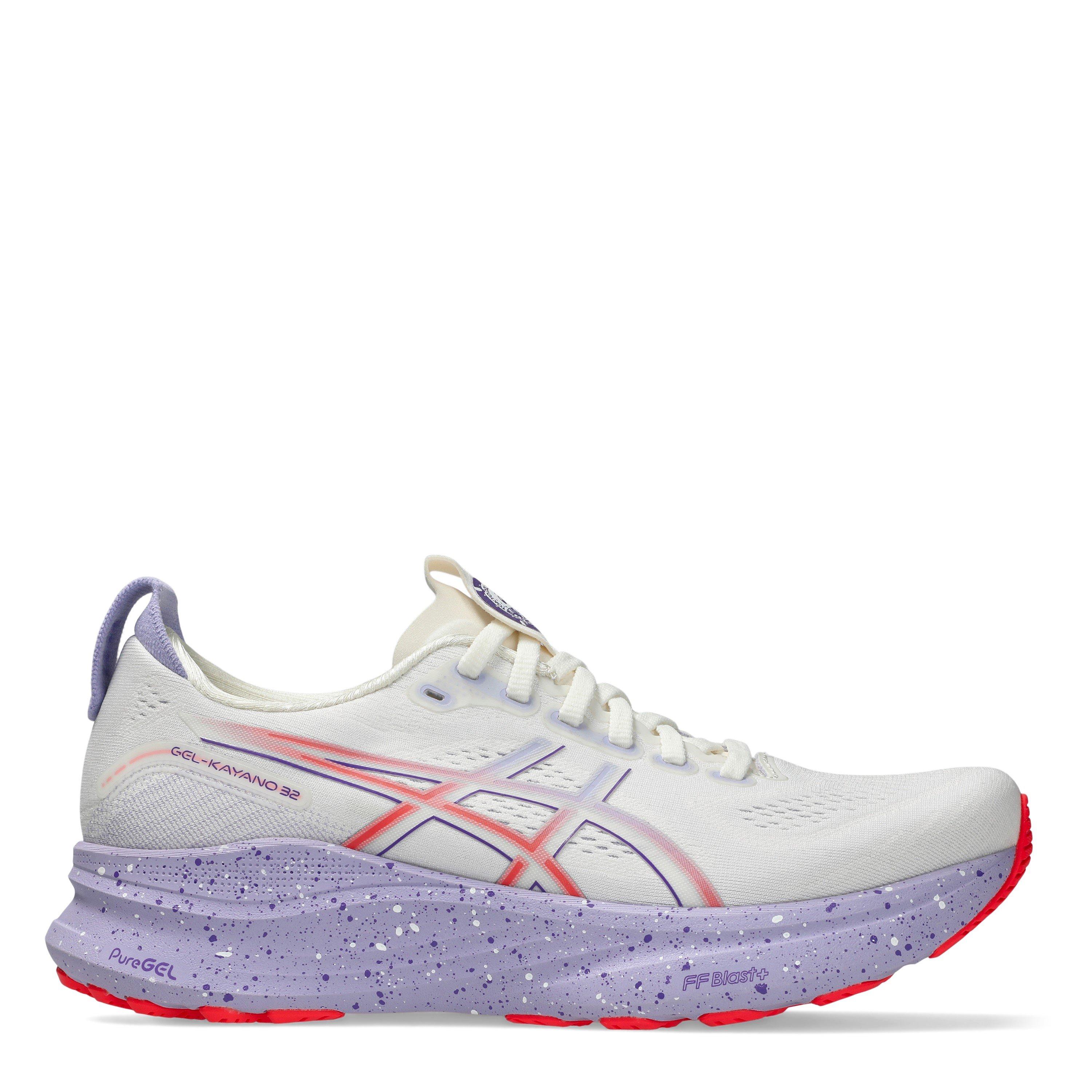 CREAM/EDOPURPLE - Asics - Gel-Kayano 32 Womens Running Shoes - 1