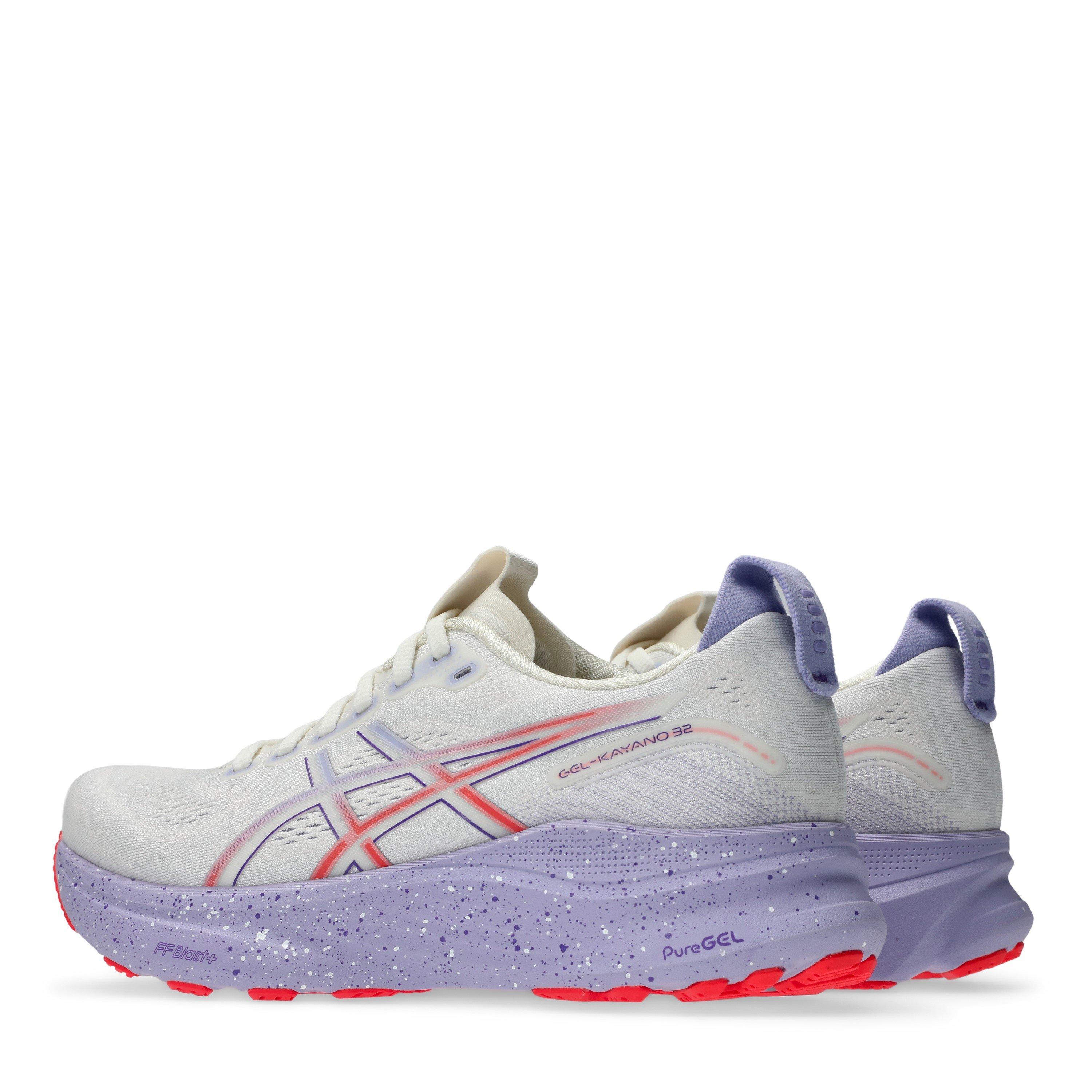 CREAM/EDOPURPLE - Asics - Gel-Kayano 32 Womens Running Shoes - 5