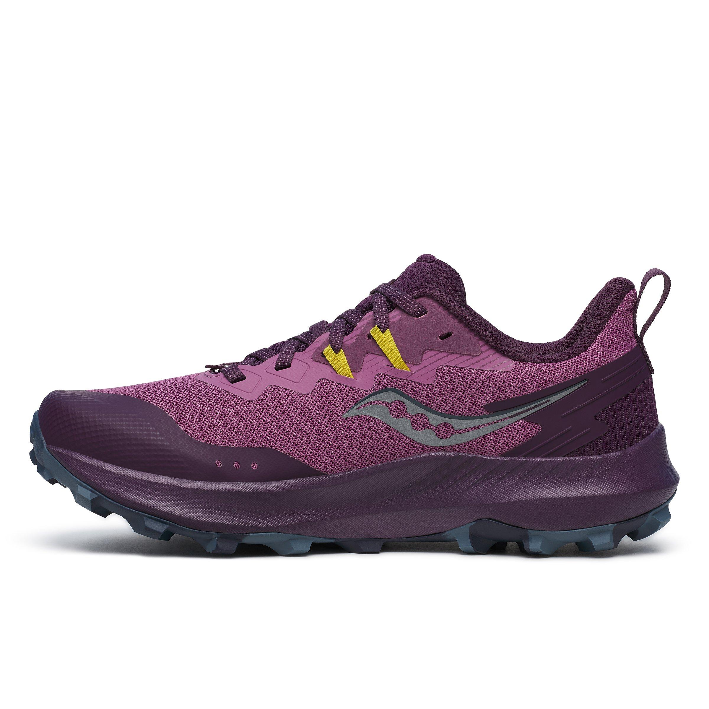 Plum/Eggplant - Saucony - Women's Peregrine 14 Off-Road Trail Running Shoes - 3