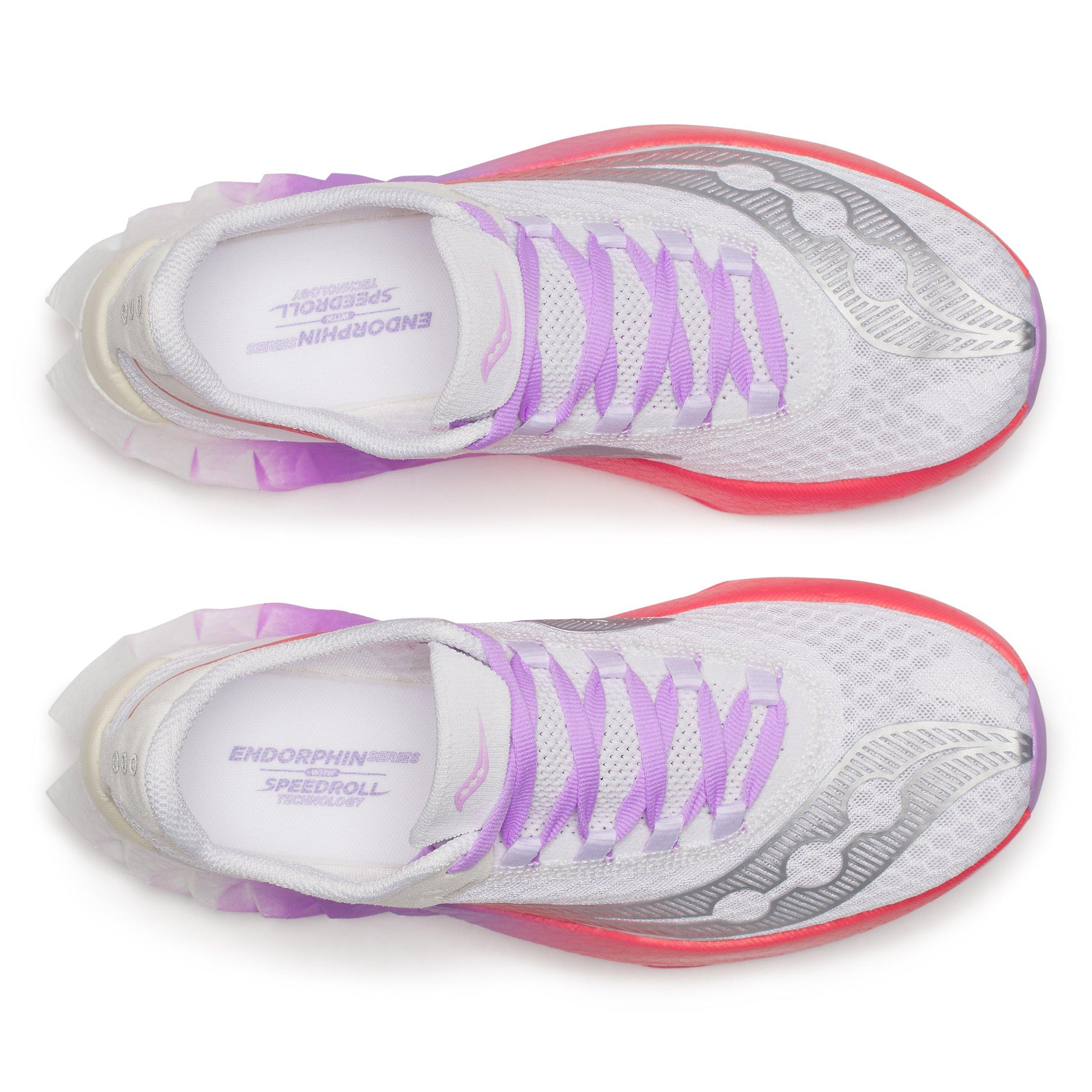 Branco/Crocus - Saucony - Endorphin Pro 4 Trainers Womens - 5