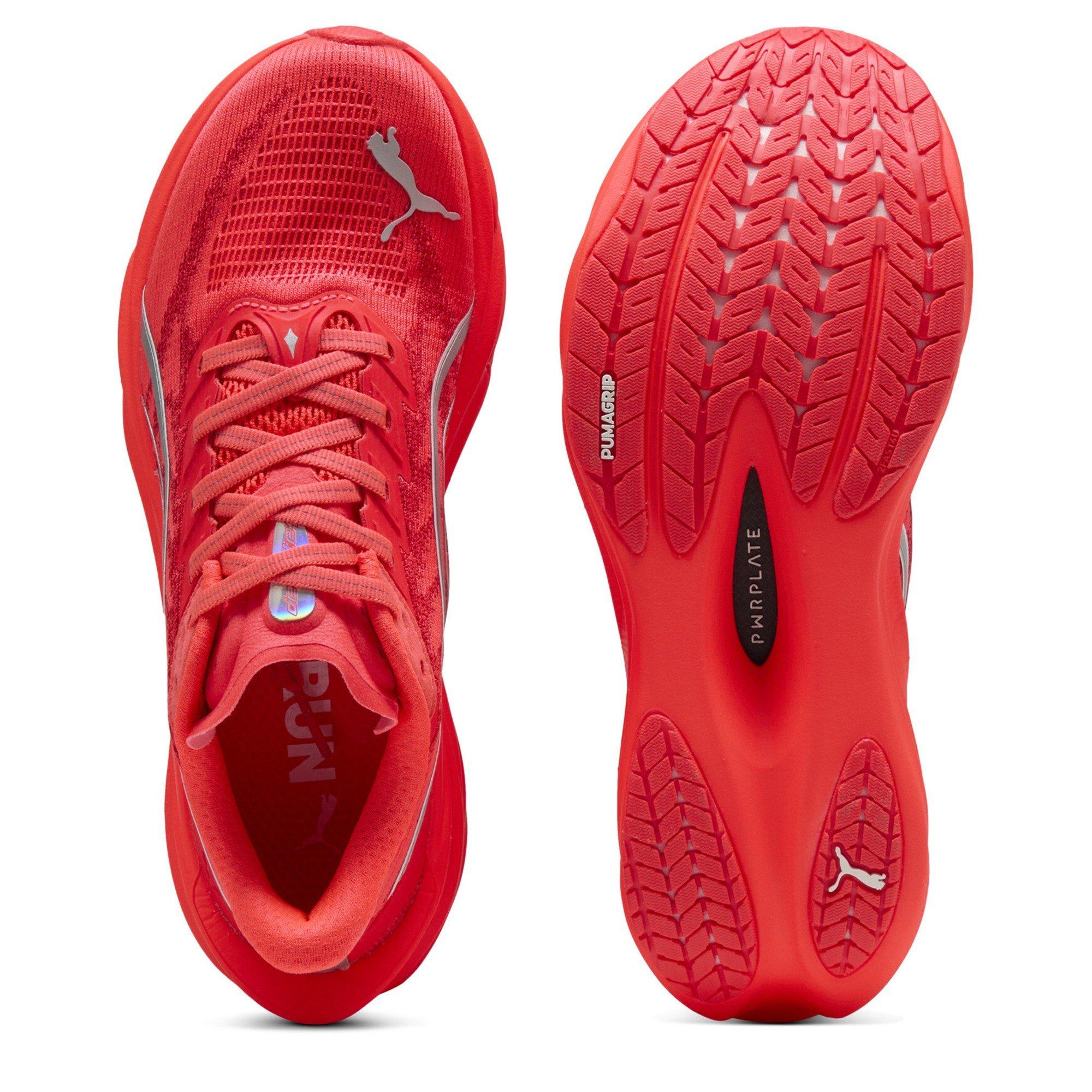Red/Puma Silver - Puma - Deviate Nitro 4 Womens Running Shoes - 4