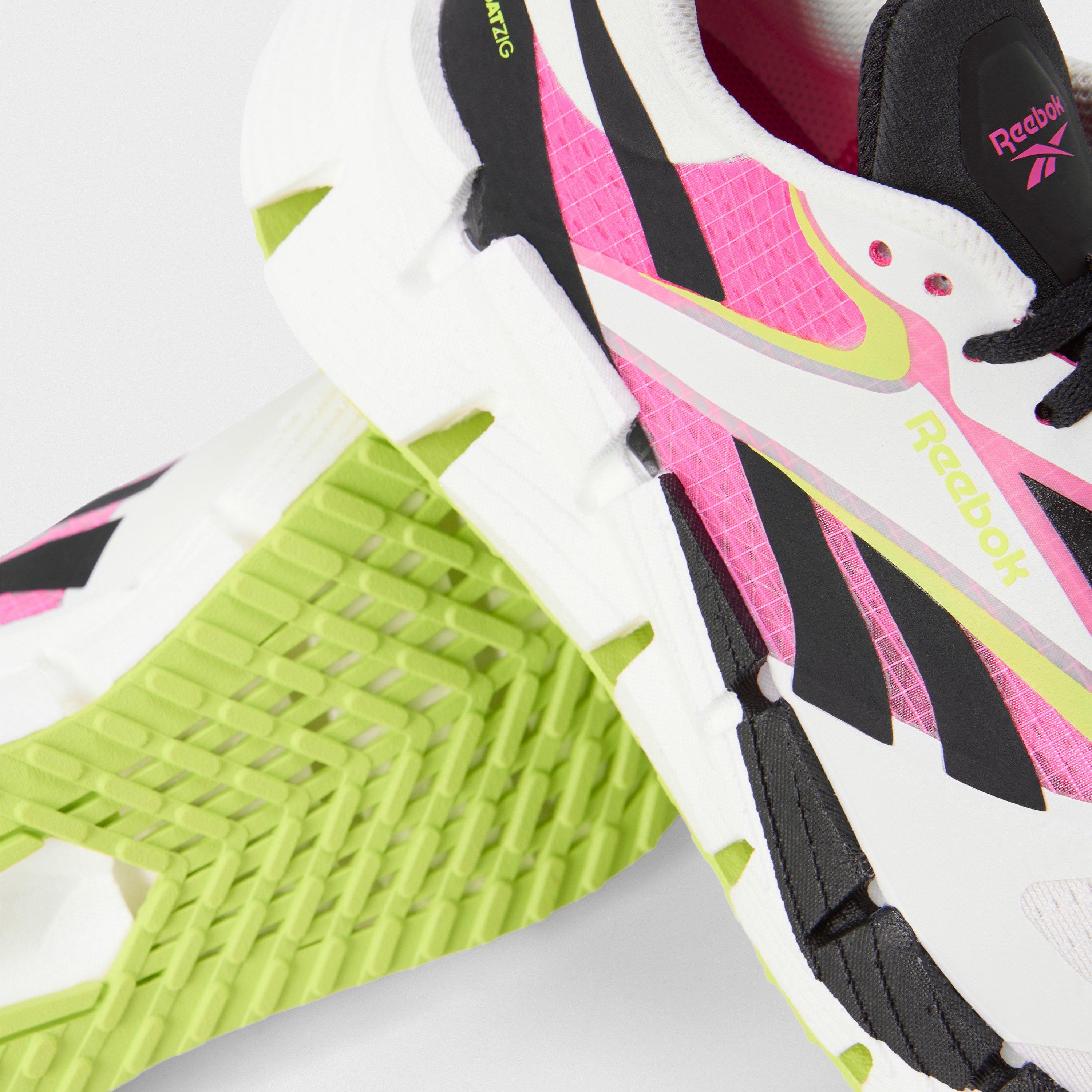 Chalk/Black/Las - Reebok - Floatzig Everyday Neutral Road Running Shoes - 3