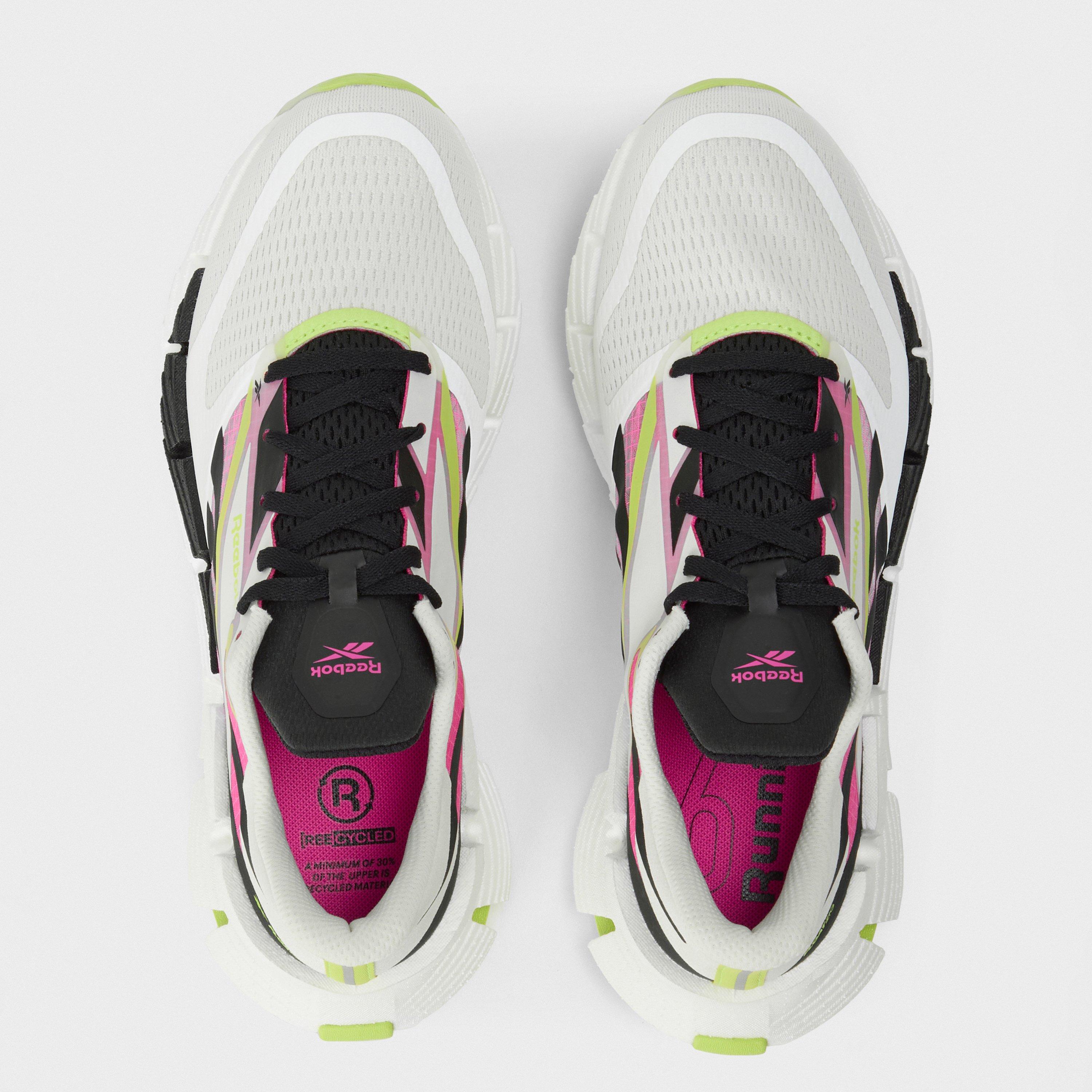 Chalk/Black/Las - Reebok - Floatzig Everyday Neutral Road Running Shoes - 4