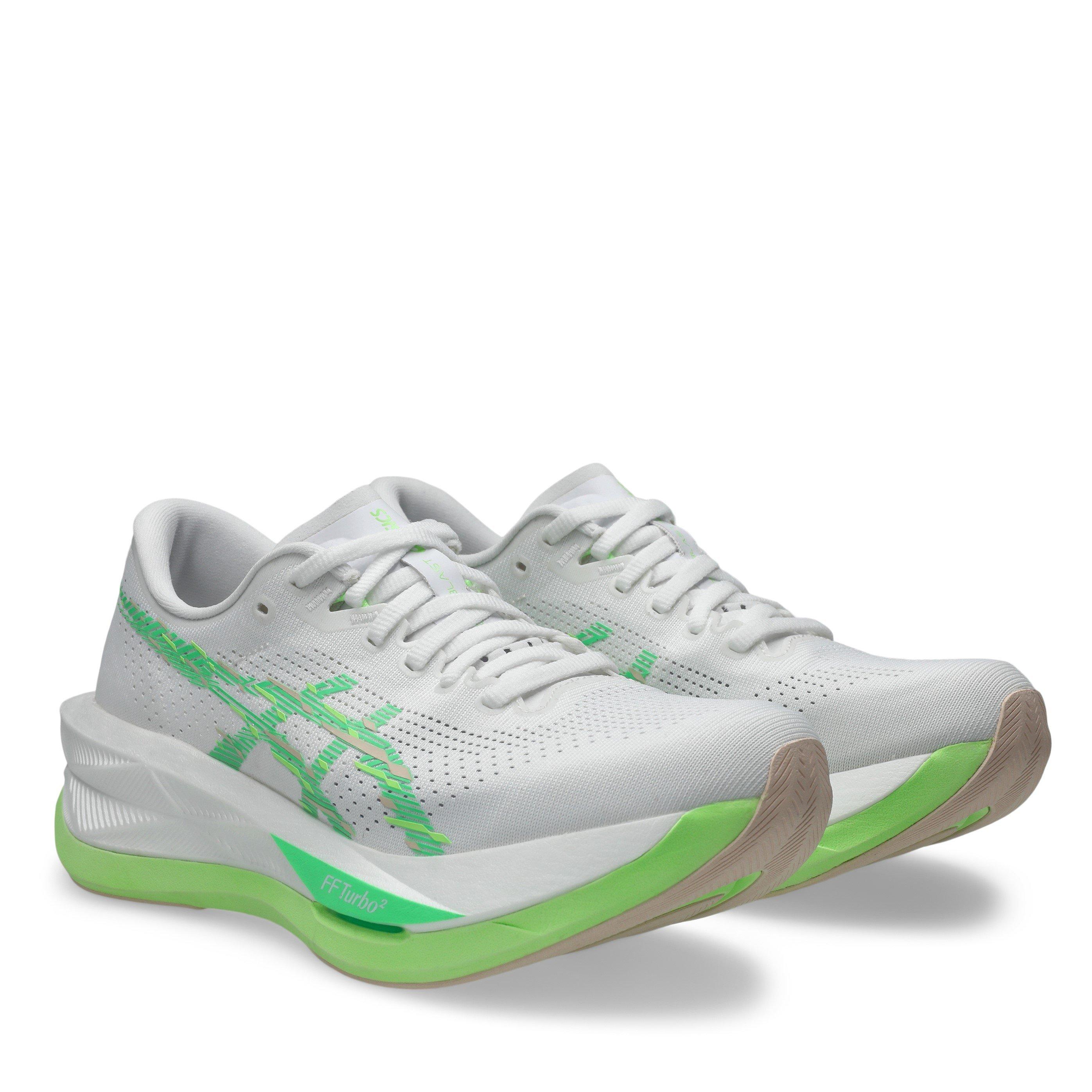 Wit/Groen - Asics - Sonicblast Road Running Shoes Womens - 4