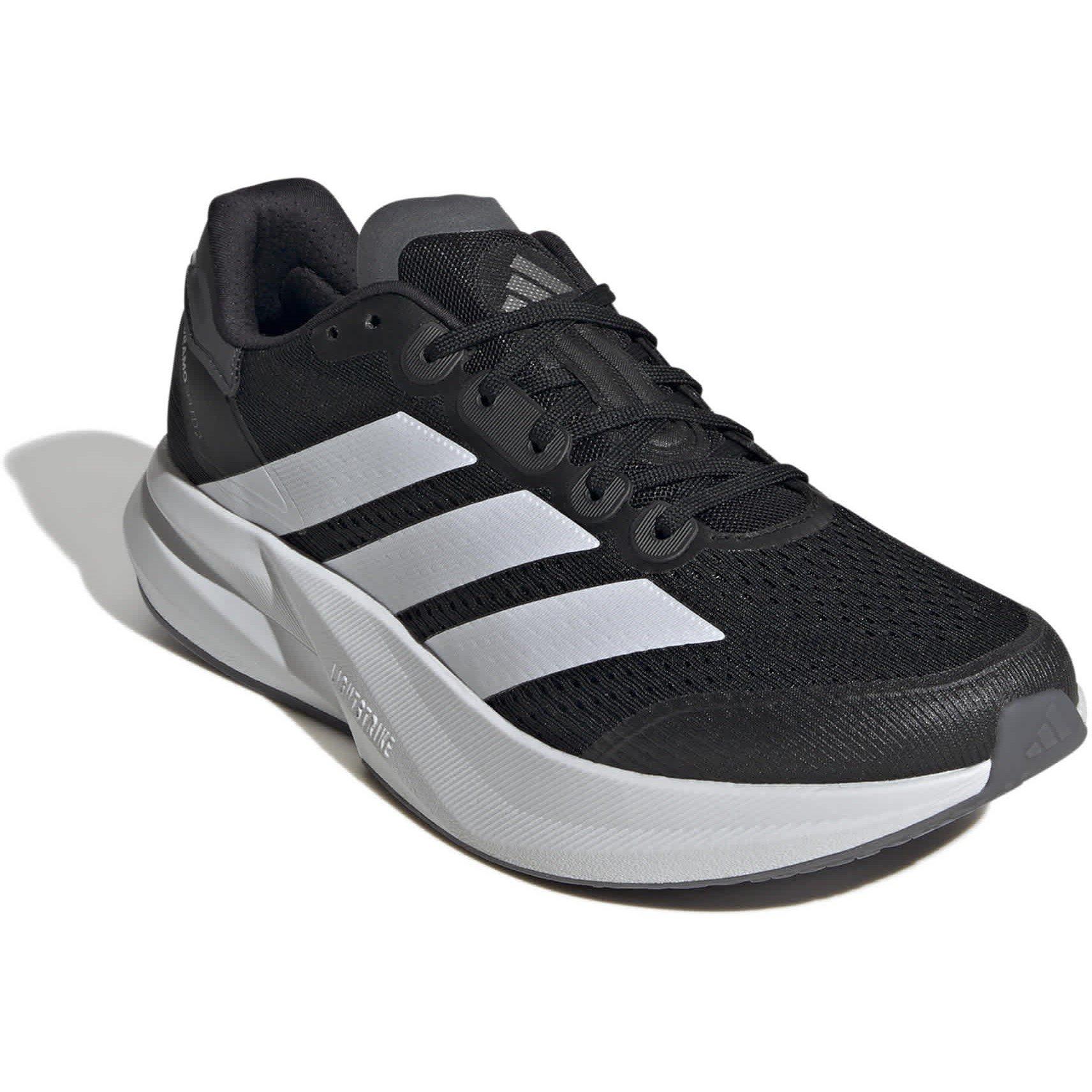 Blk/White/Grey - adidas - Duramo Speed 2 Mens Running Shoes - 3