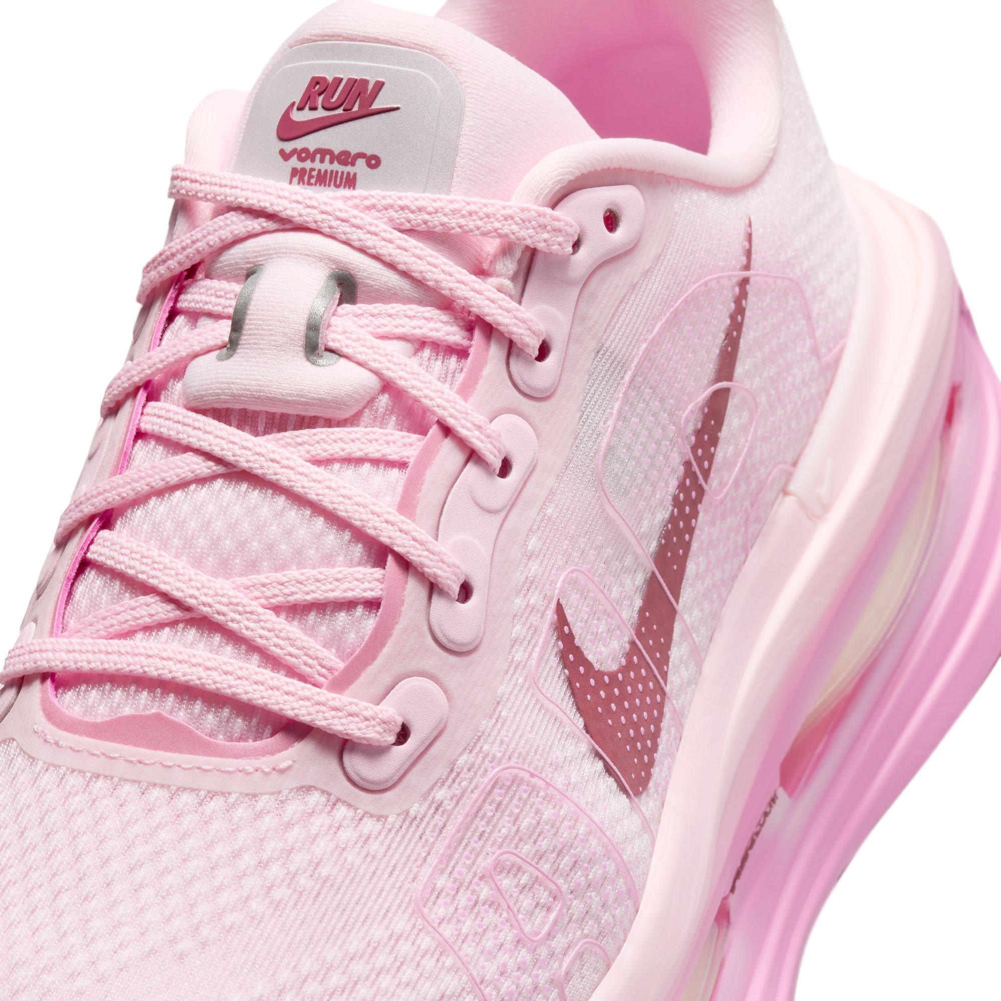 Pink/White - Nike - Vomero Premium Road Running Shoes Womens - 8