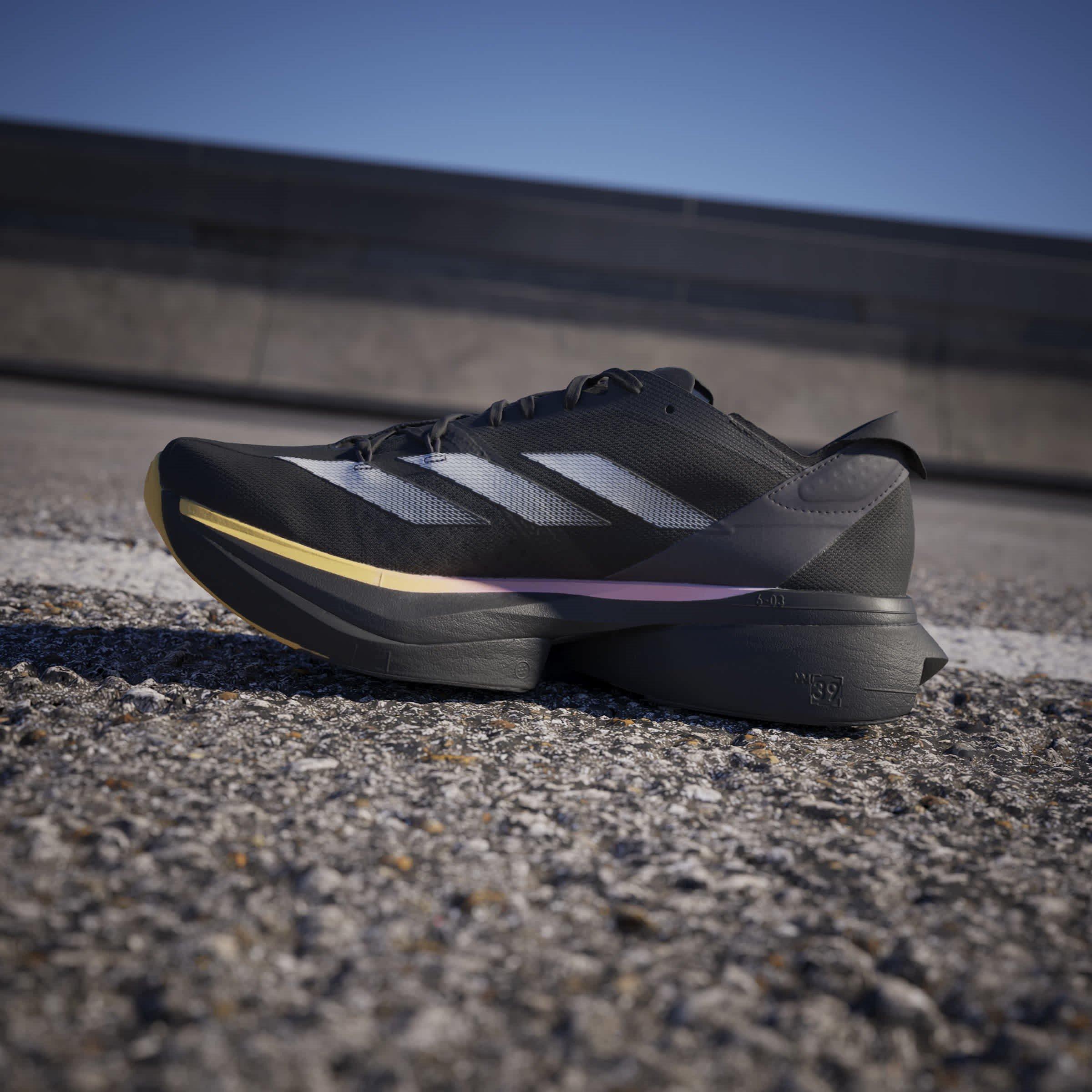 Black/Met/Spark - adidas - Adizero Adios Pro 3 M Road Running Shoes Unisex Adults - 14