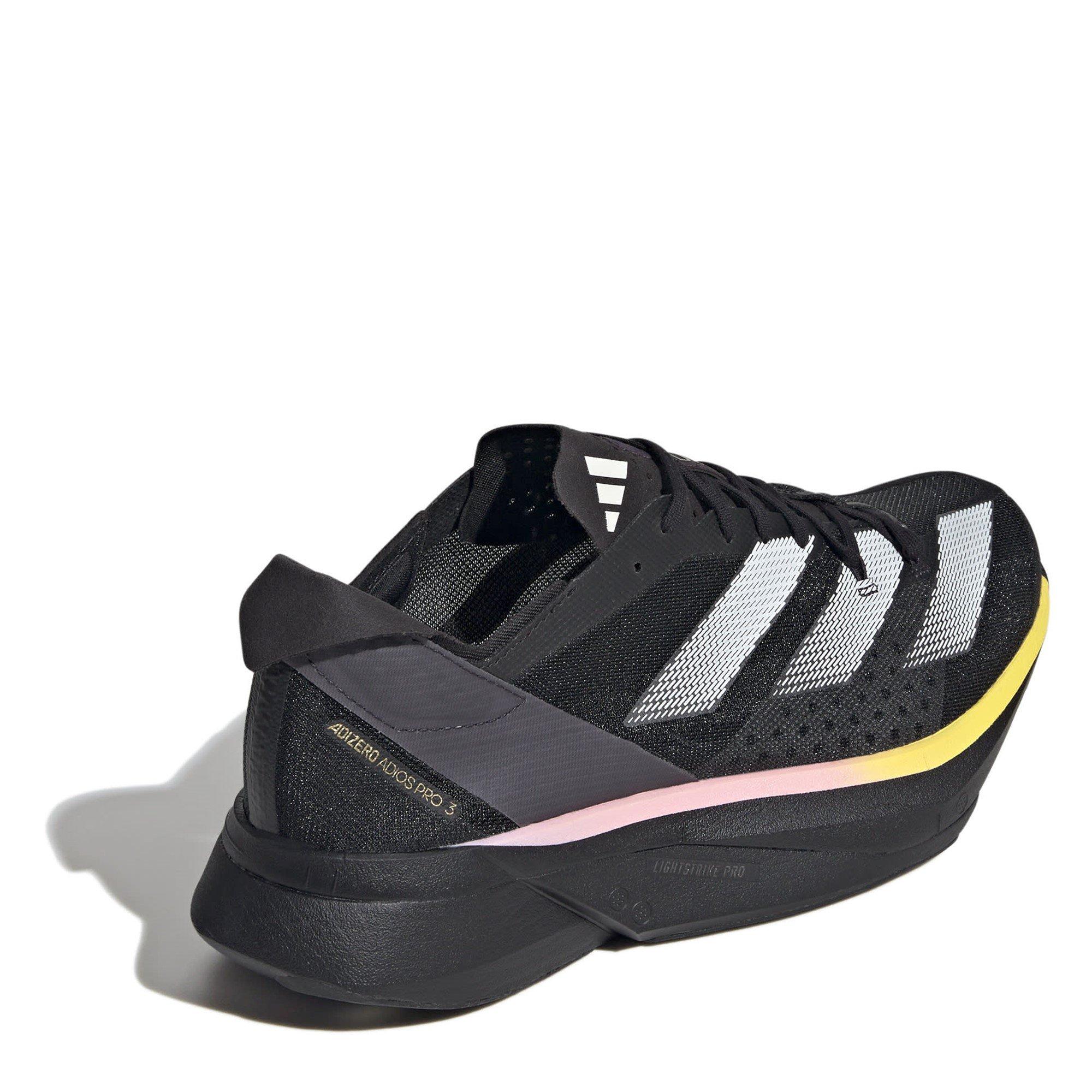 Black/Met/Spark - adidas - Adizero Adios Pro 3 M Road Running Shoes Unisex Adults - 4
