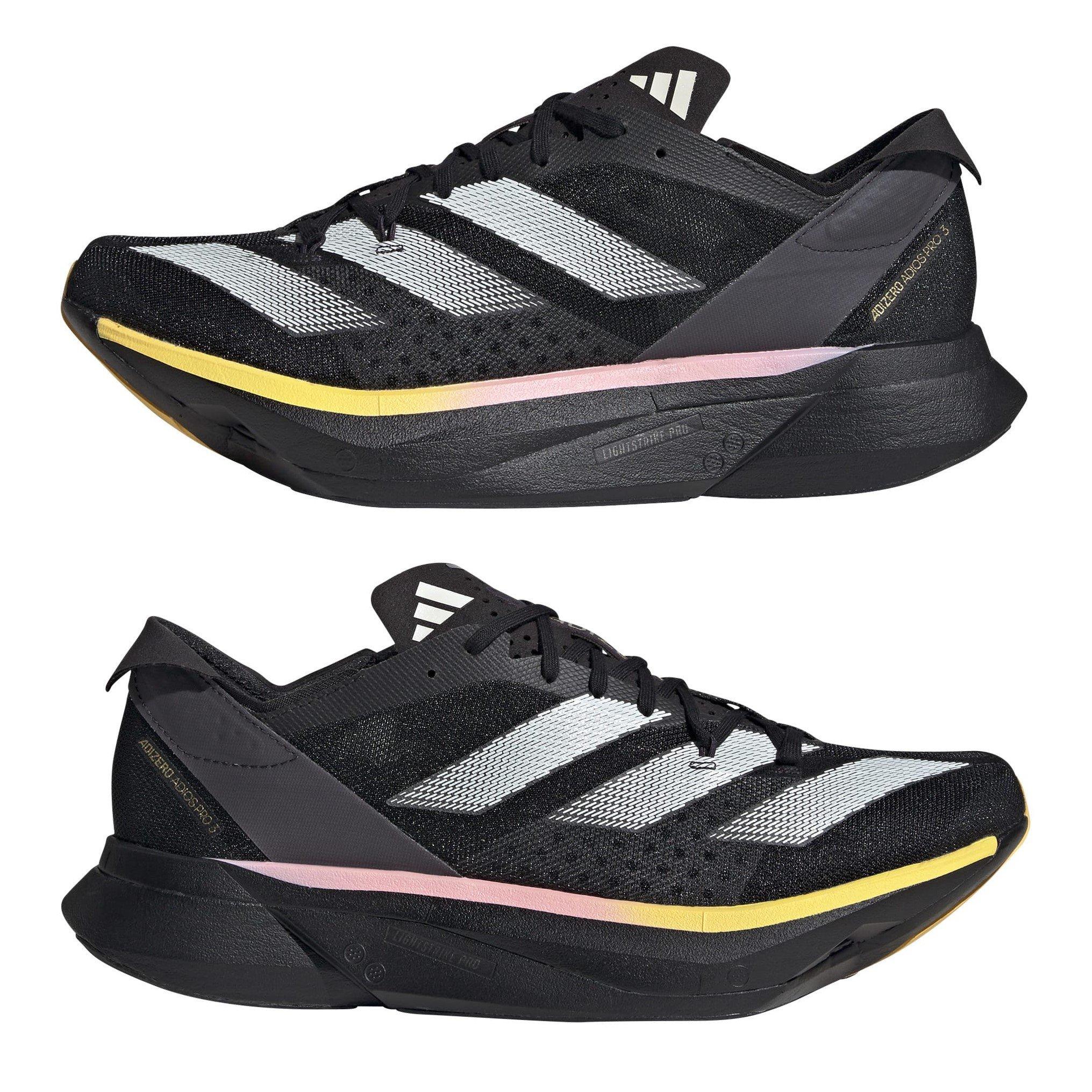 Black/Met/Spark - adidas - Adizero Adios Pro 3 M Road Running Shoes Unisex Adults - 9