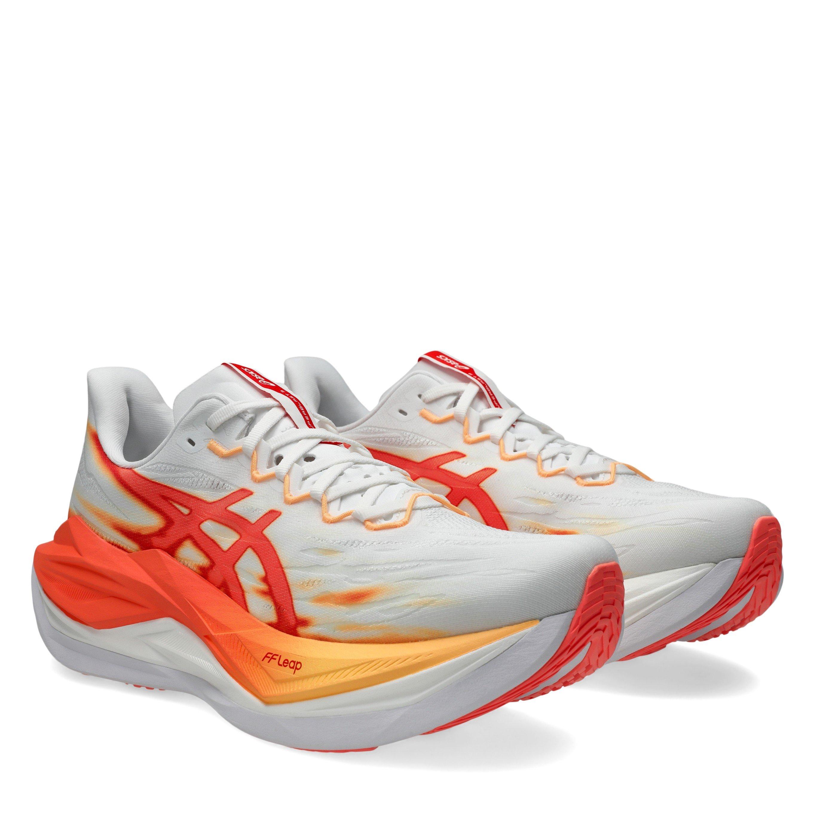 White/Orange - Asics - Mens Asics Superblast 3 Fast Running Shoes - 4