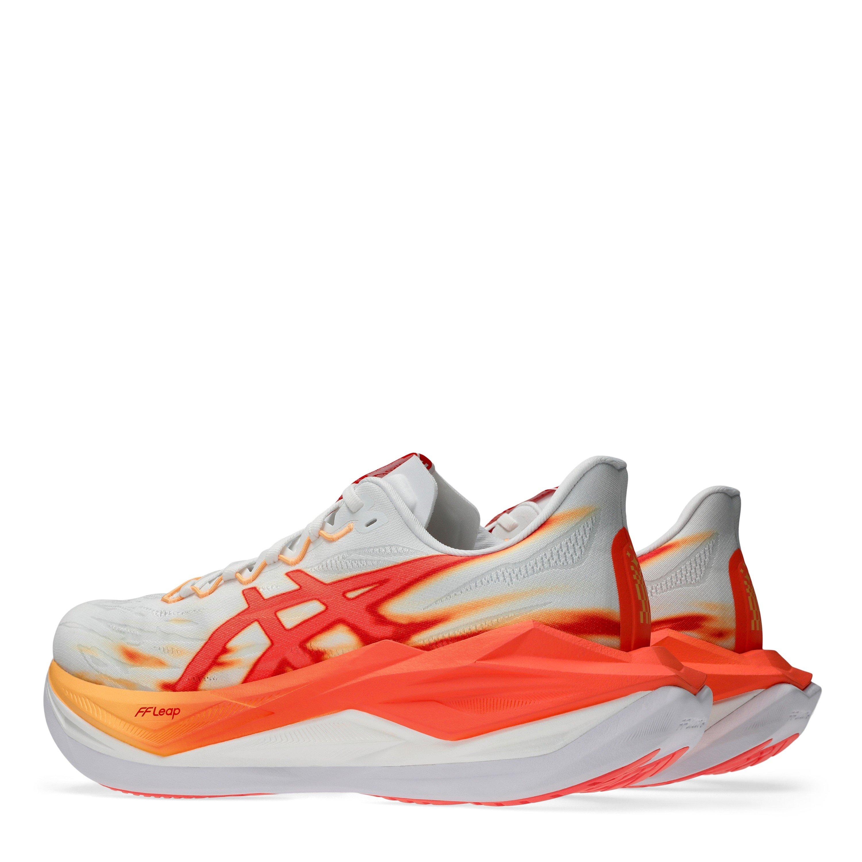White/Orange - Asics - Mens Asics Superblast 3 Fast Running Shoes - 5