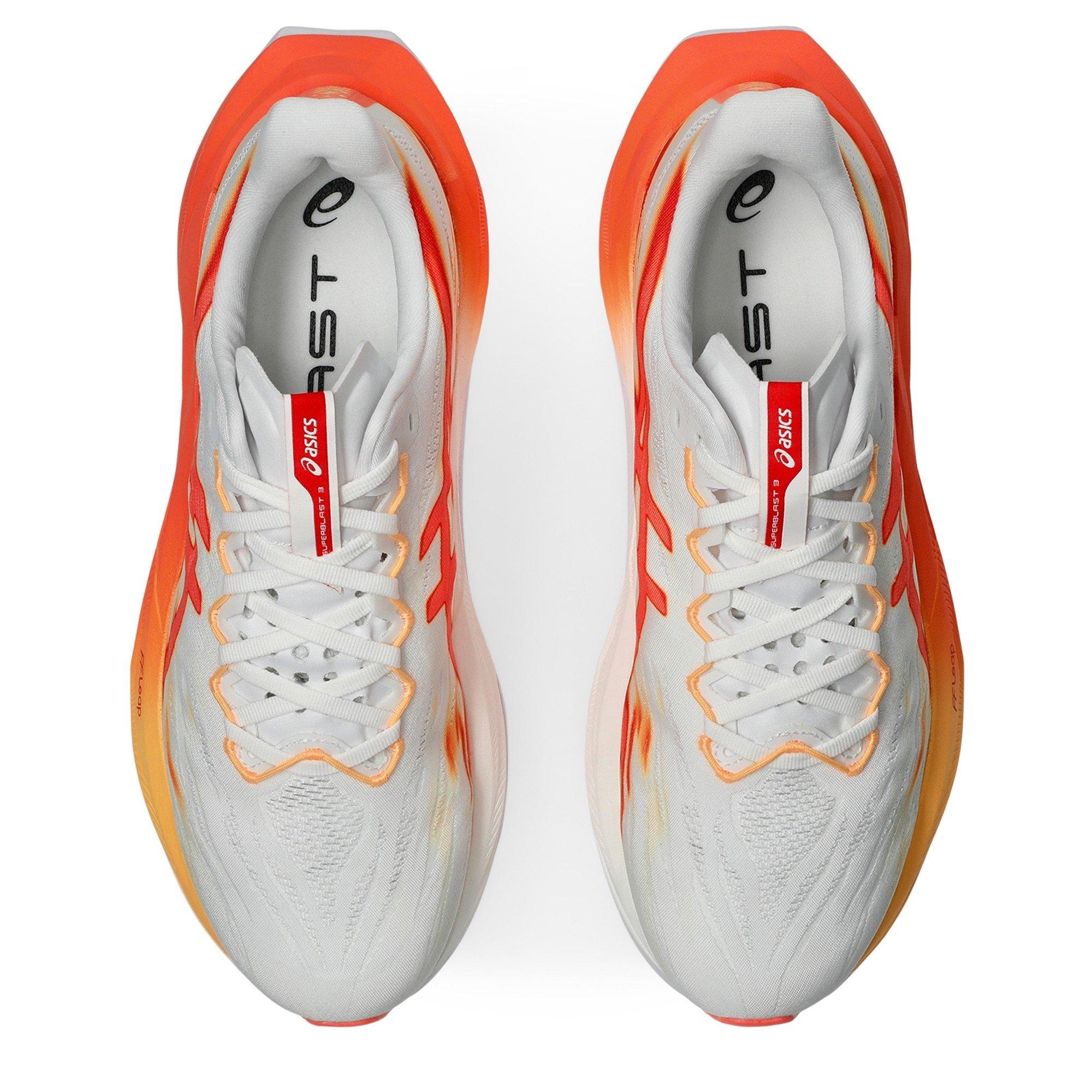 White/Orange - Asics - Mens Asics Superblast 3 Fast Running Shoes - 6