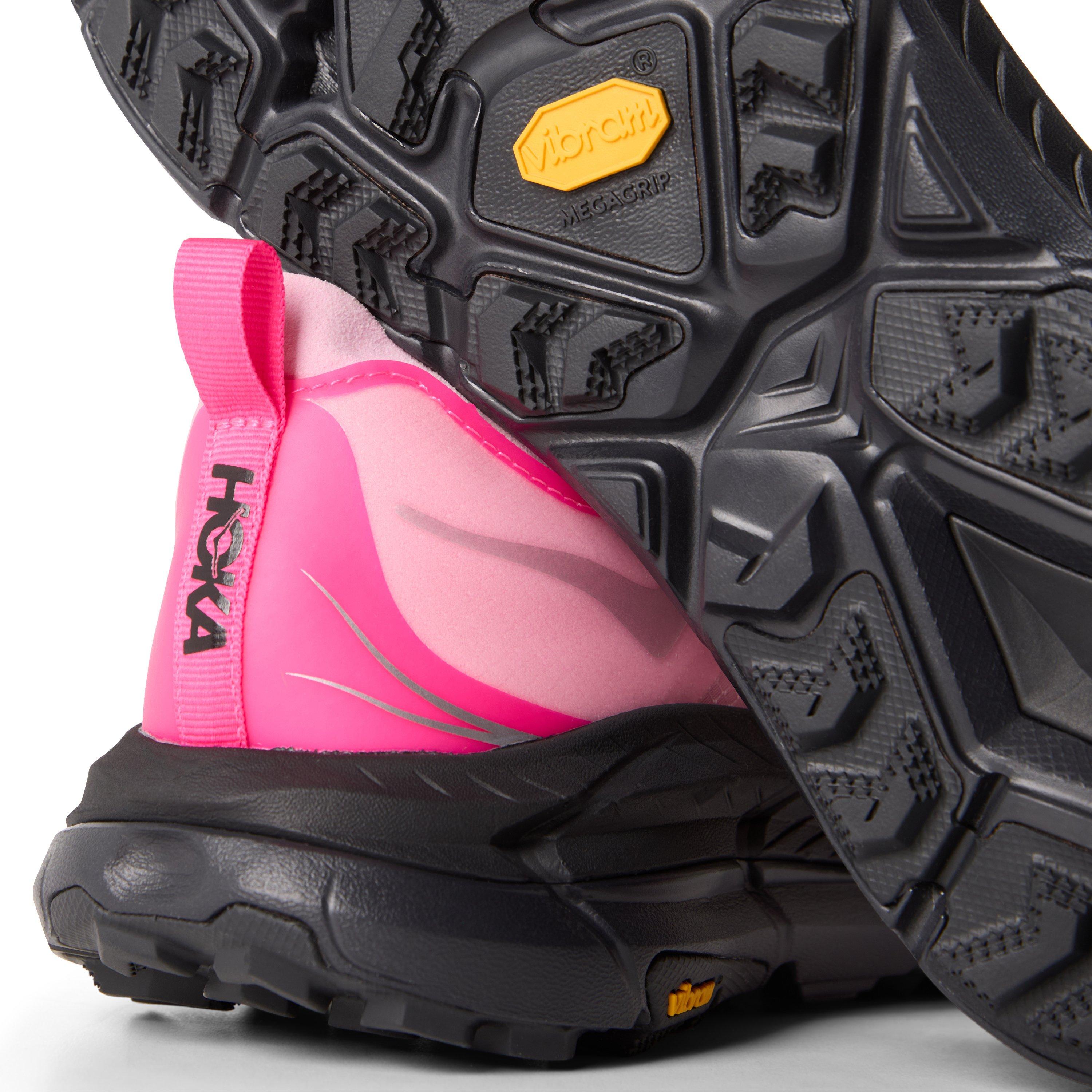 Neon/Black - Hoka - Women's Mafate Cushioned Breathable Running Shoes - 4