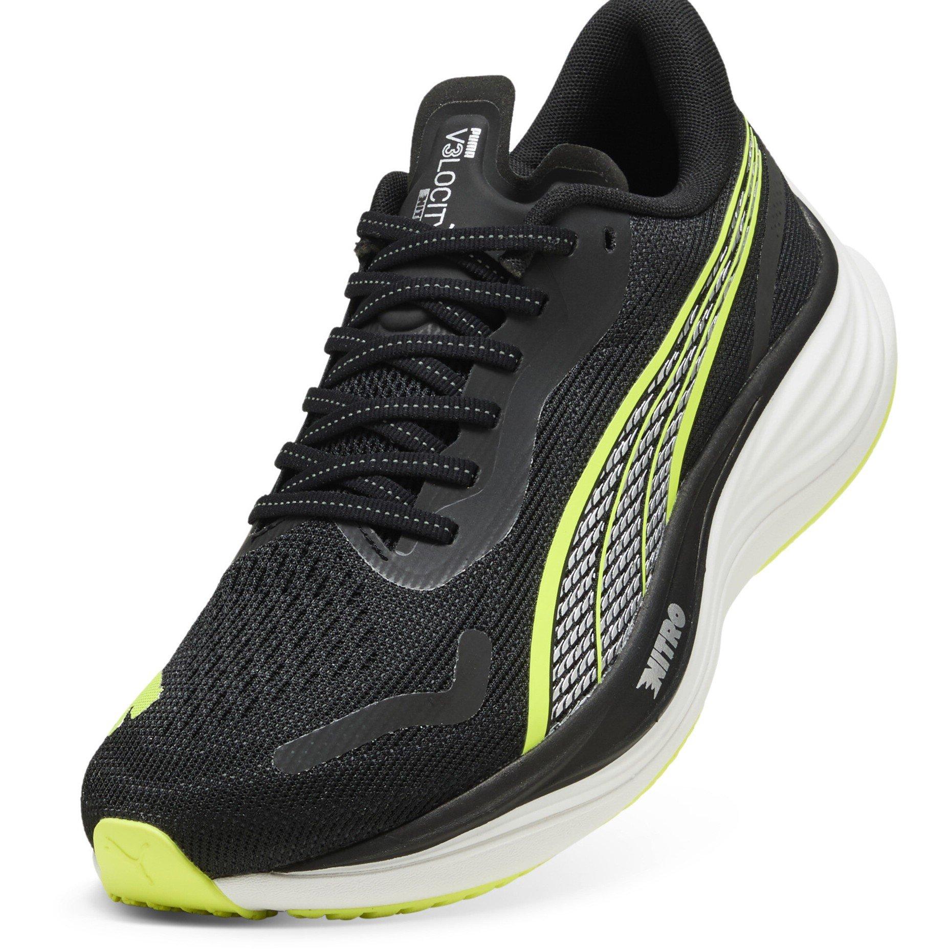 Puma Black-Ye - Puma - Men's Velocity Nitro 3 Wide Running Shoes - 6
