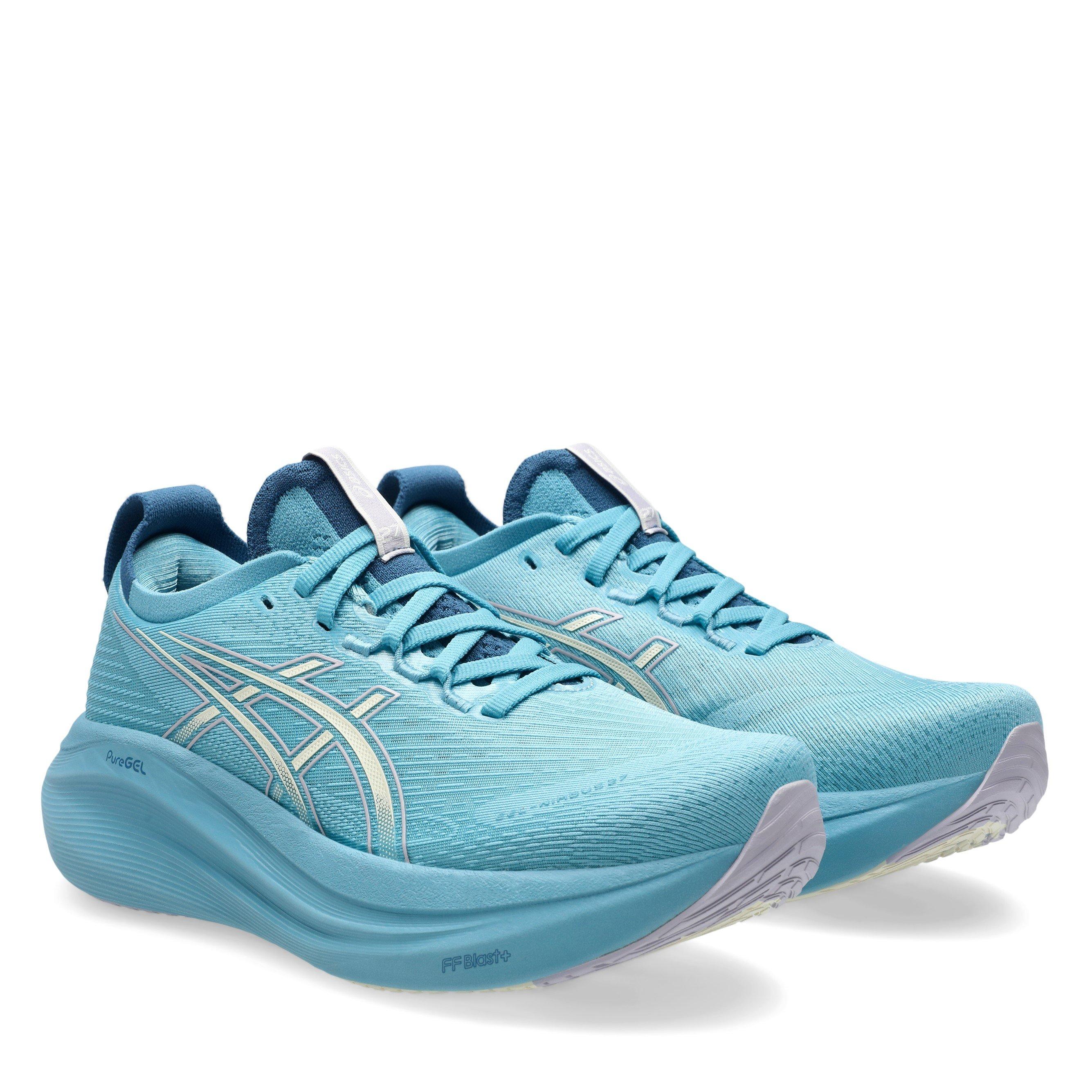 STILWATER/CREAM - Asics - Gel-Nimbus 27 Womens  Running Shoes - 4