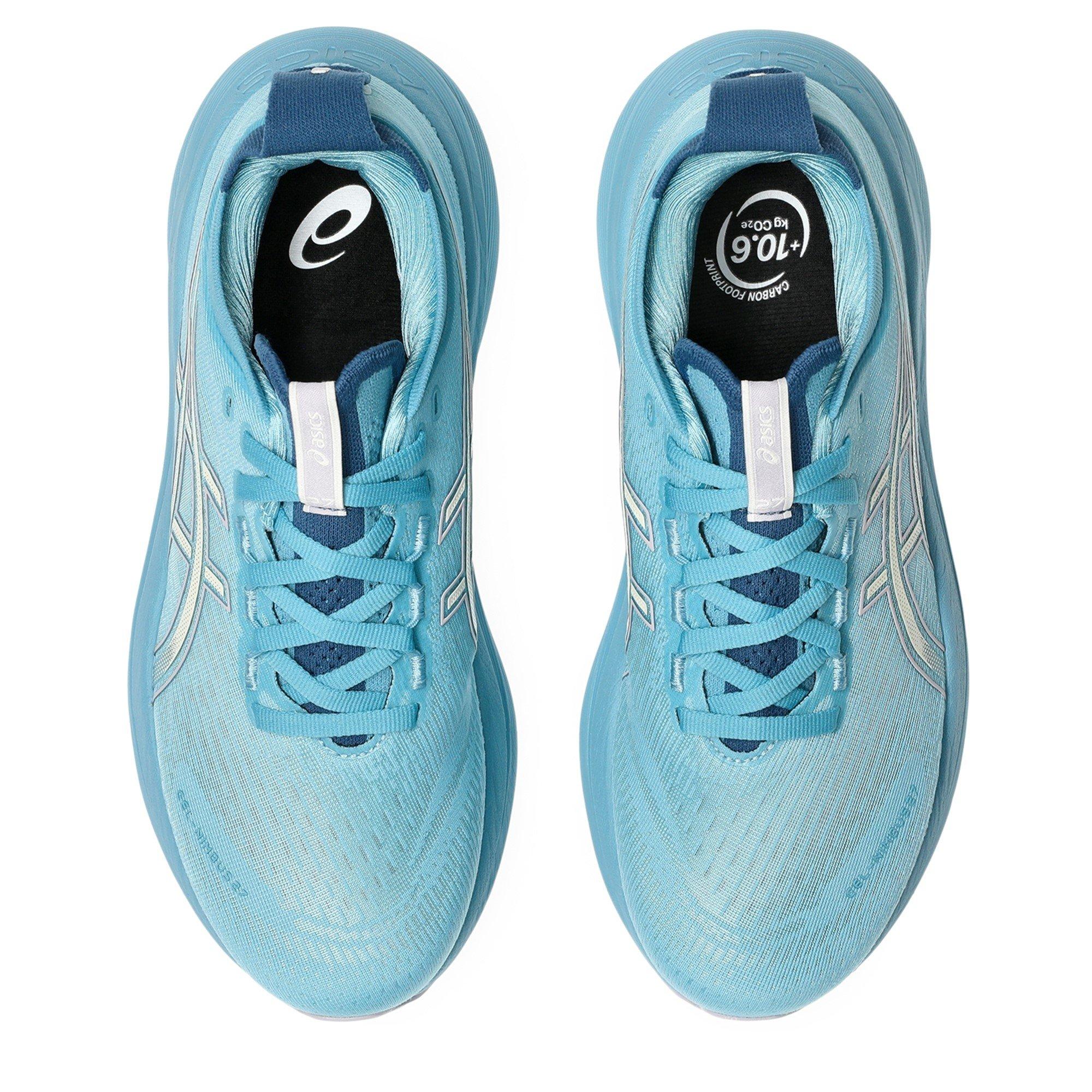 STILWATER/CREAM - Asics - Gel-Nimbus 27 Womens  Running Shoes - 6