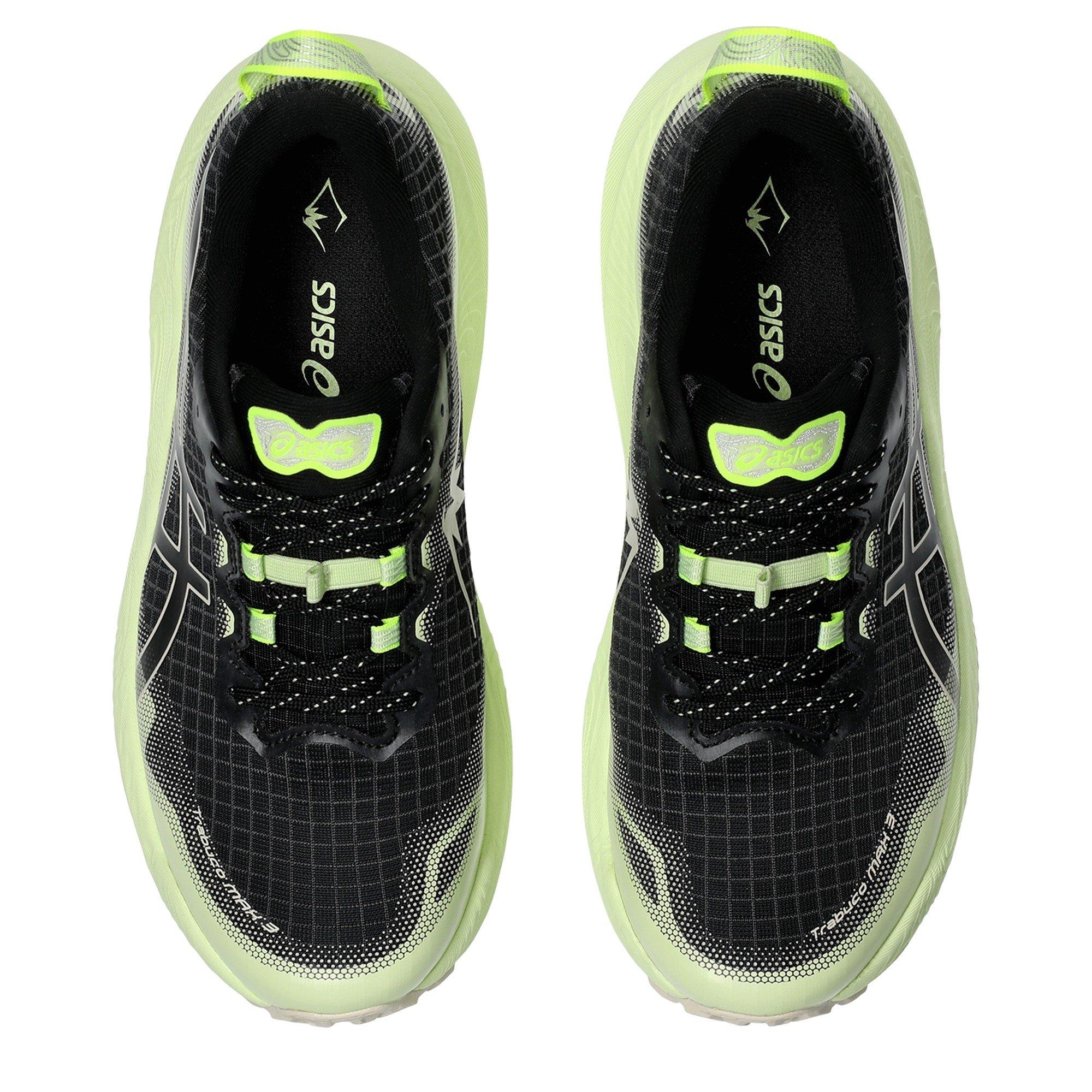 ZWART/HAVENMEEL - Asics - Trabuco Max Off-Road Trail Running Shoes - 6