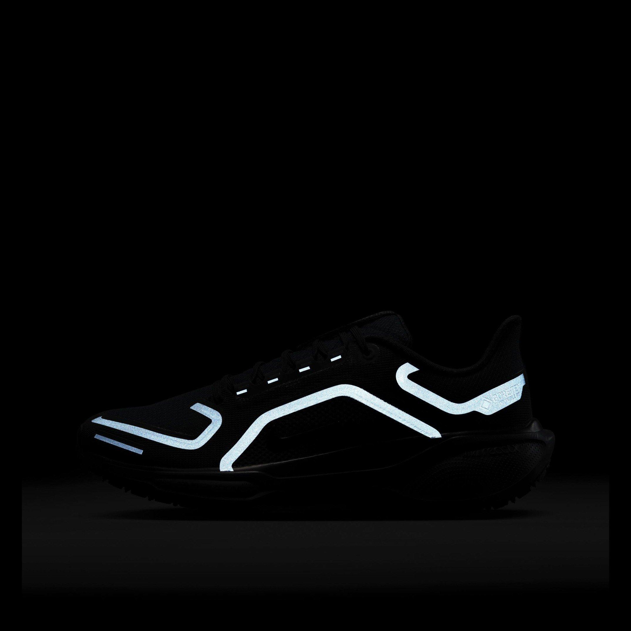 Black/Black - Nike - Pegasus 41 Gore-Tex Men's Waterproof Road Running Shoes Mens - 12