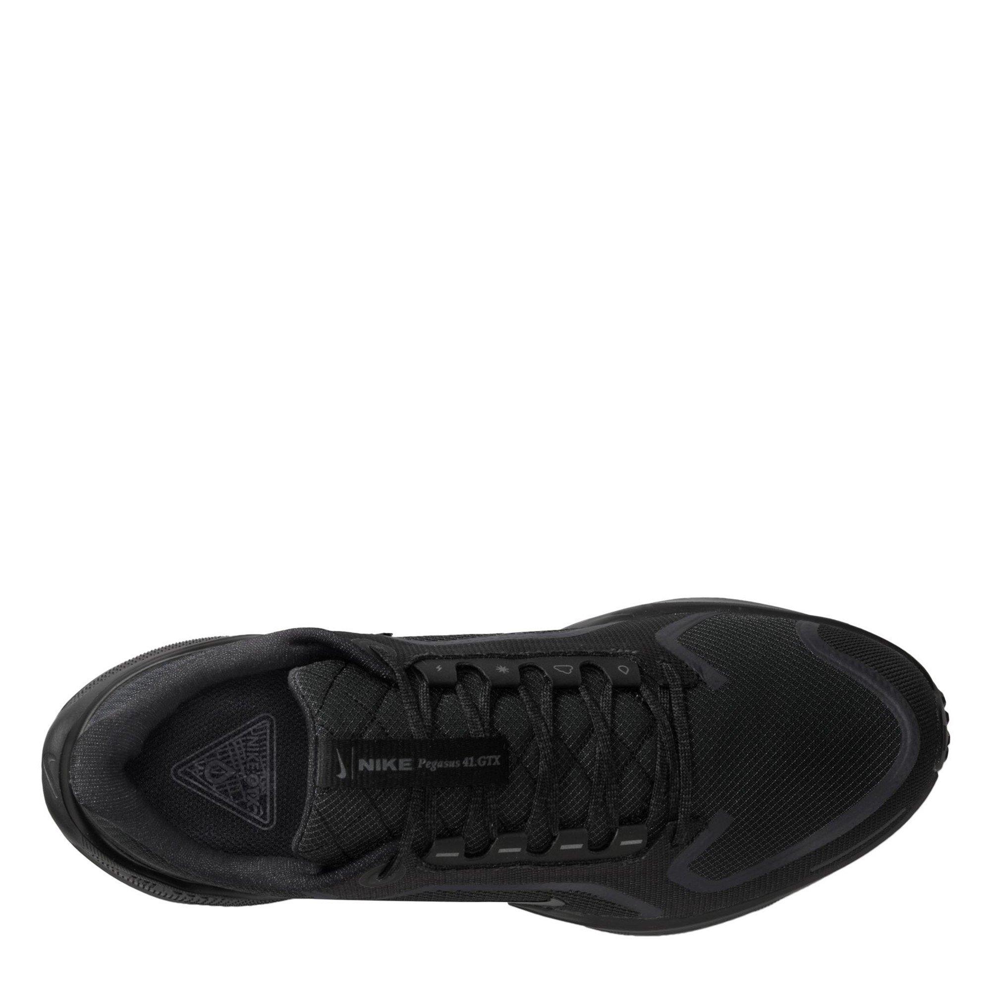 Black/Black - Nike - Pegasus 41 Gore-Tex Men's Waterproof Road Running Shoes Mens - 16