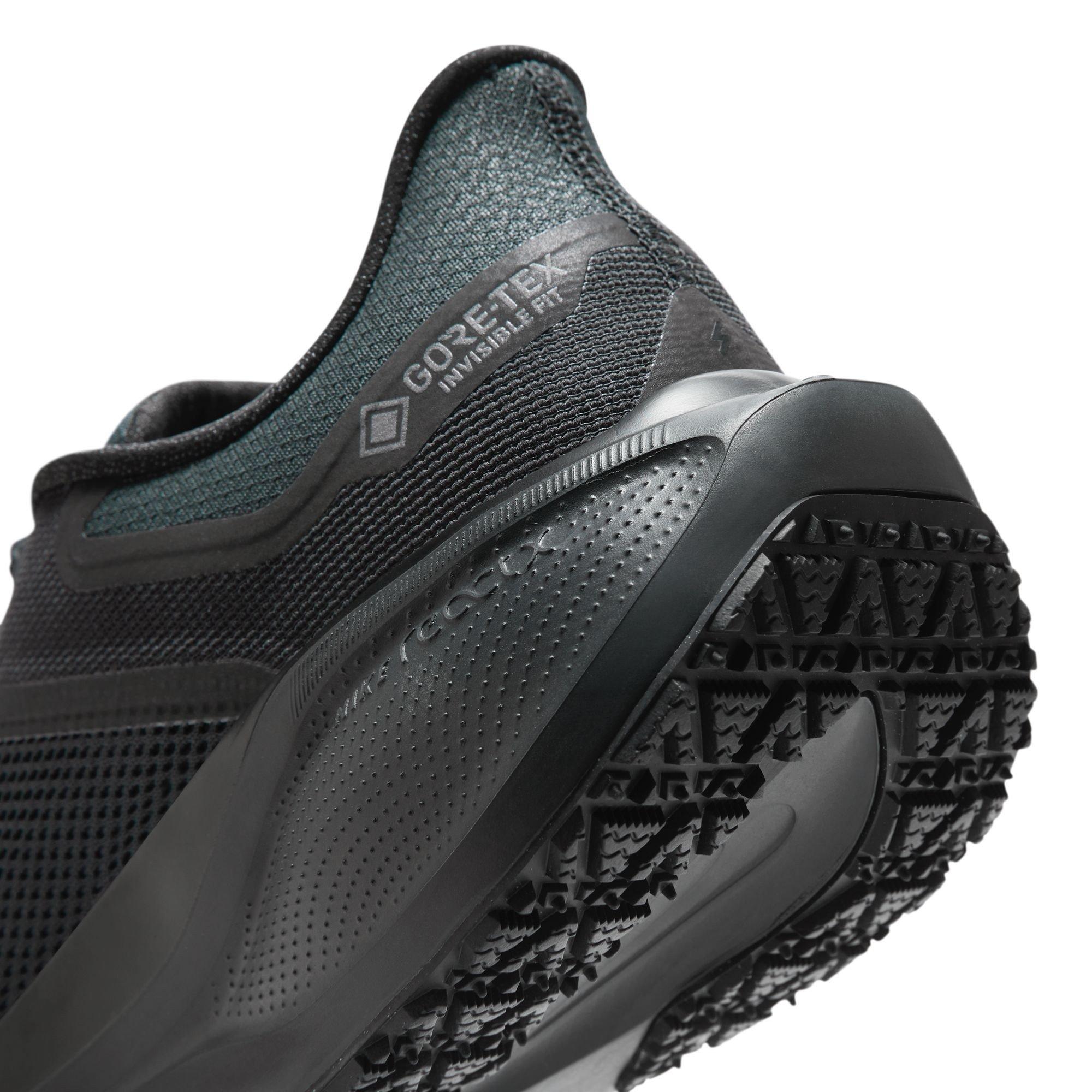 Black/Black - Nike - Pegasus 41 Gore-Tex Men's Waterproof Road Running Shoes Mens - 10